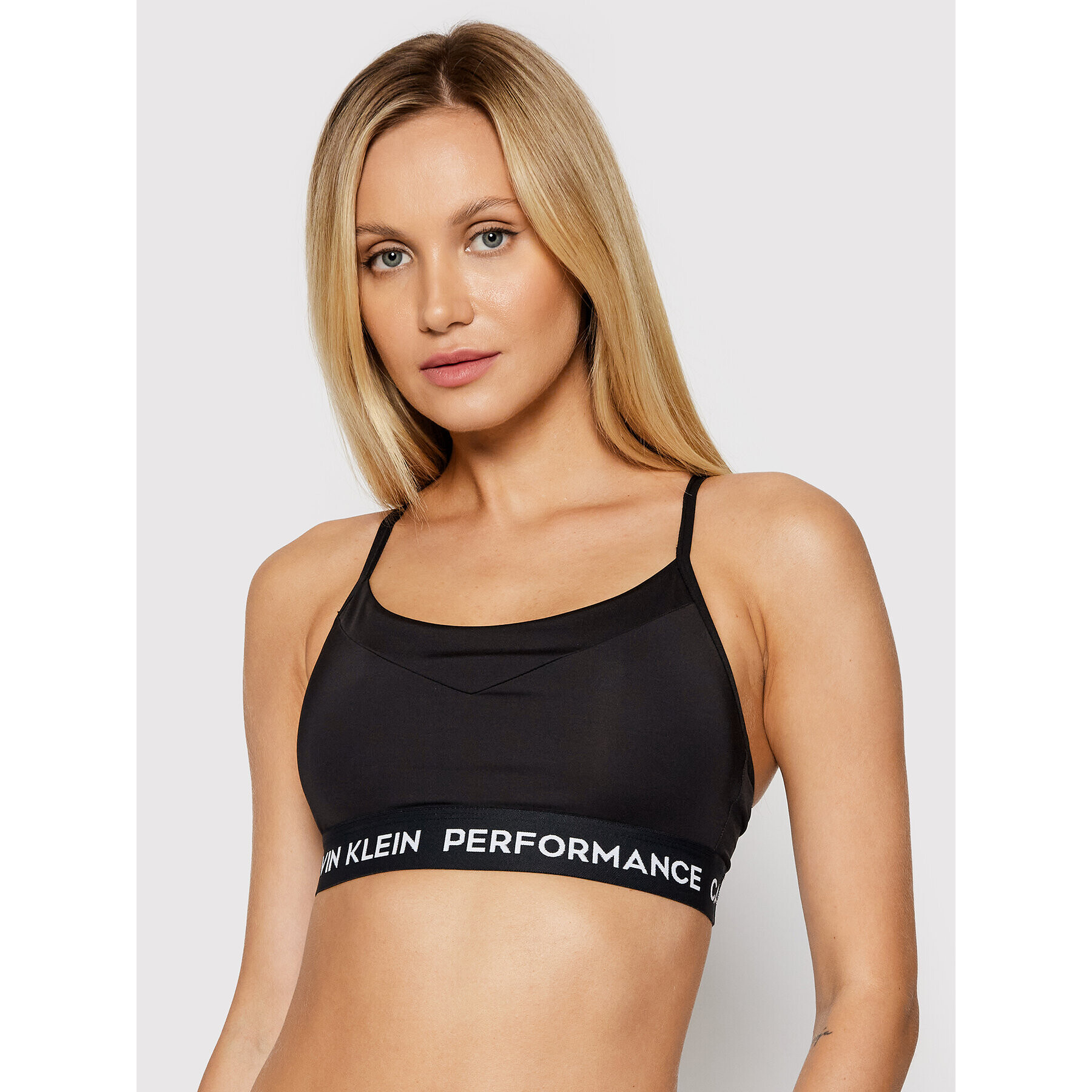 Calvin Klein Performance Top nedrček 00GWS8K114 Črna - Pepit.si