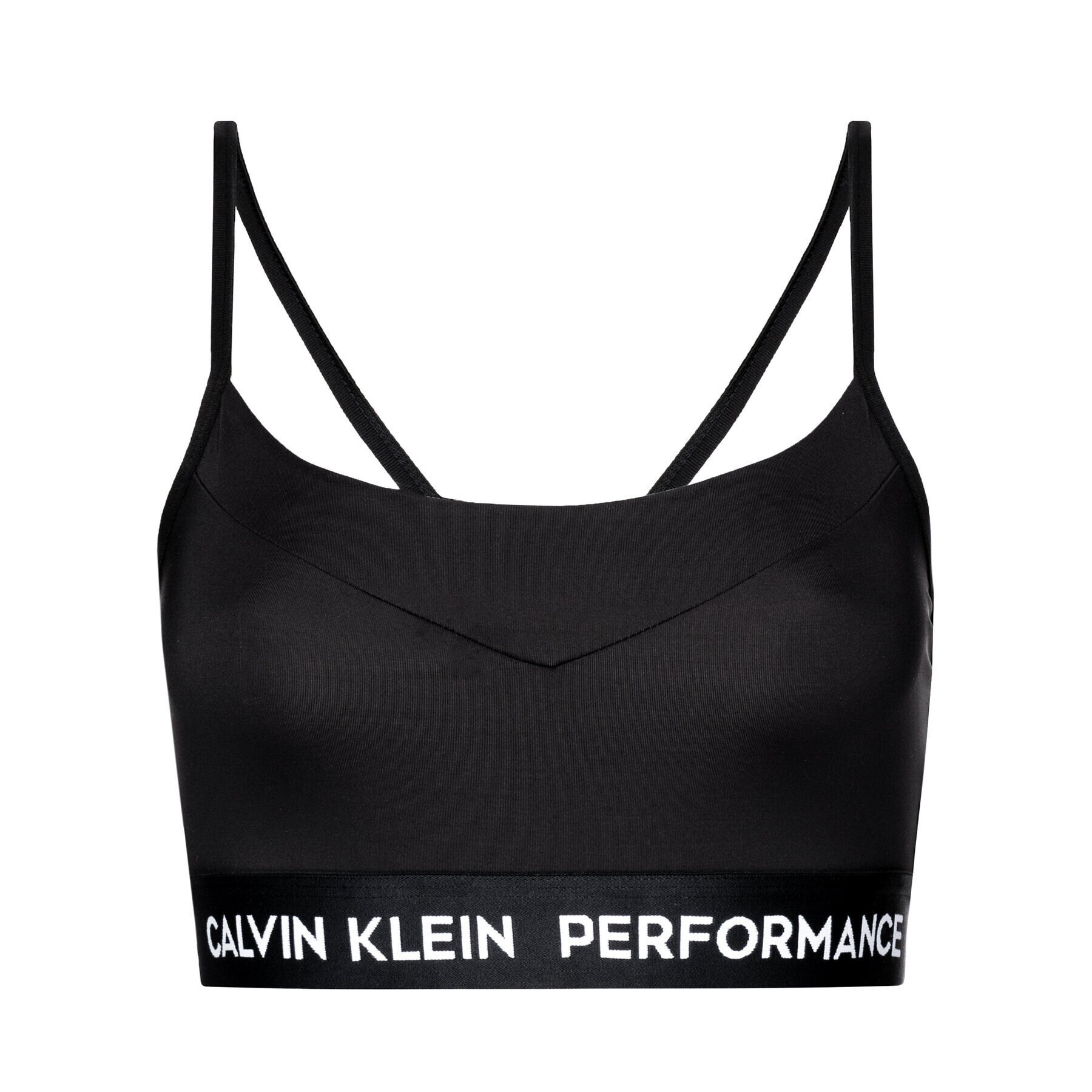 Calvin Klein Performance Top nedrček 00GWS8K114 Črna - Pepit.si