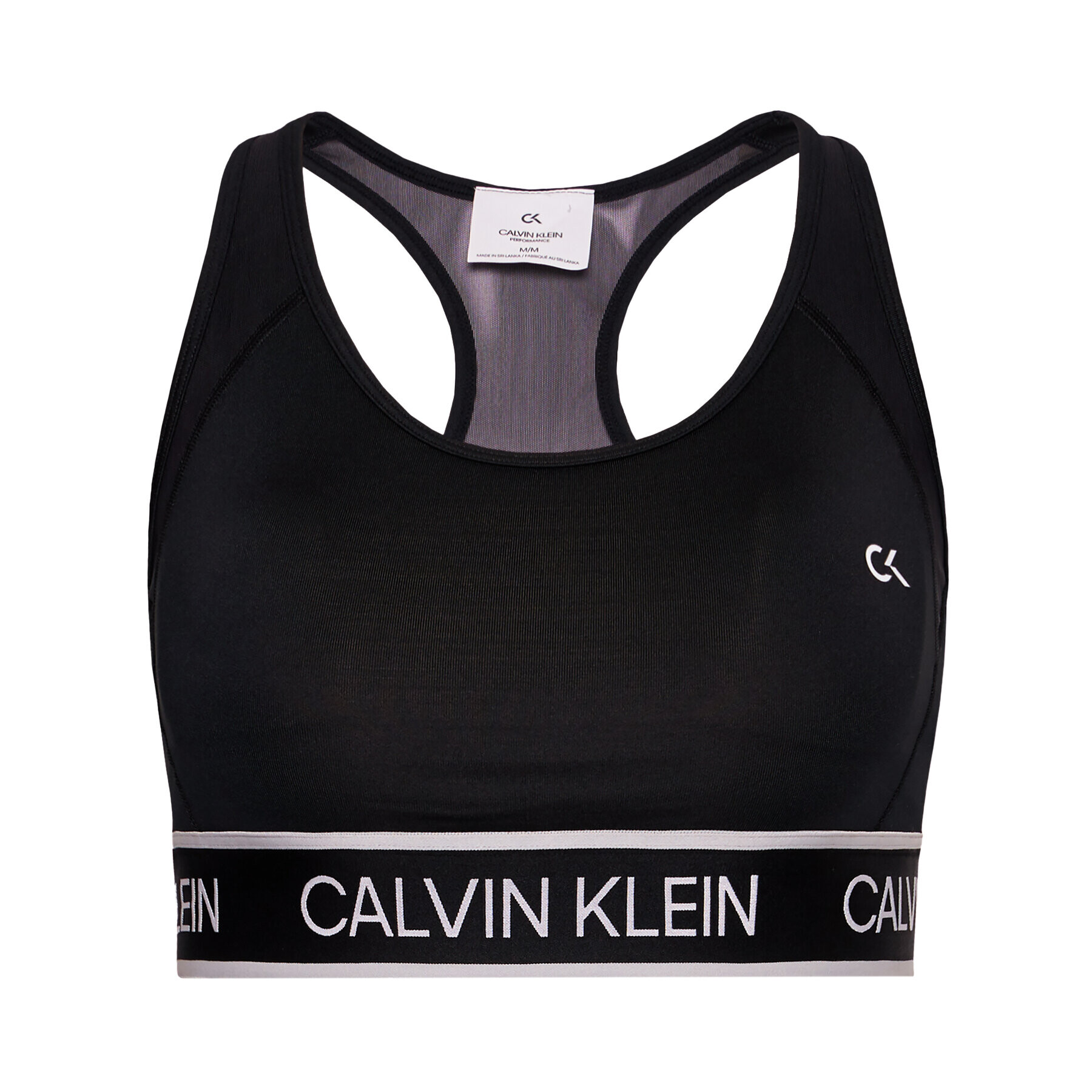 Calvin Klein Performance Top nedrček Medium Support 00GWS1K143 Črna - Pepit.si