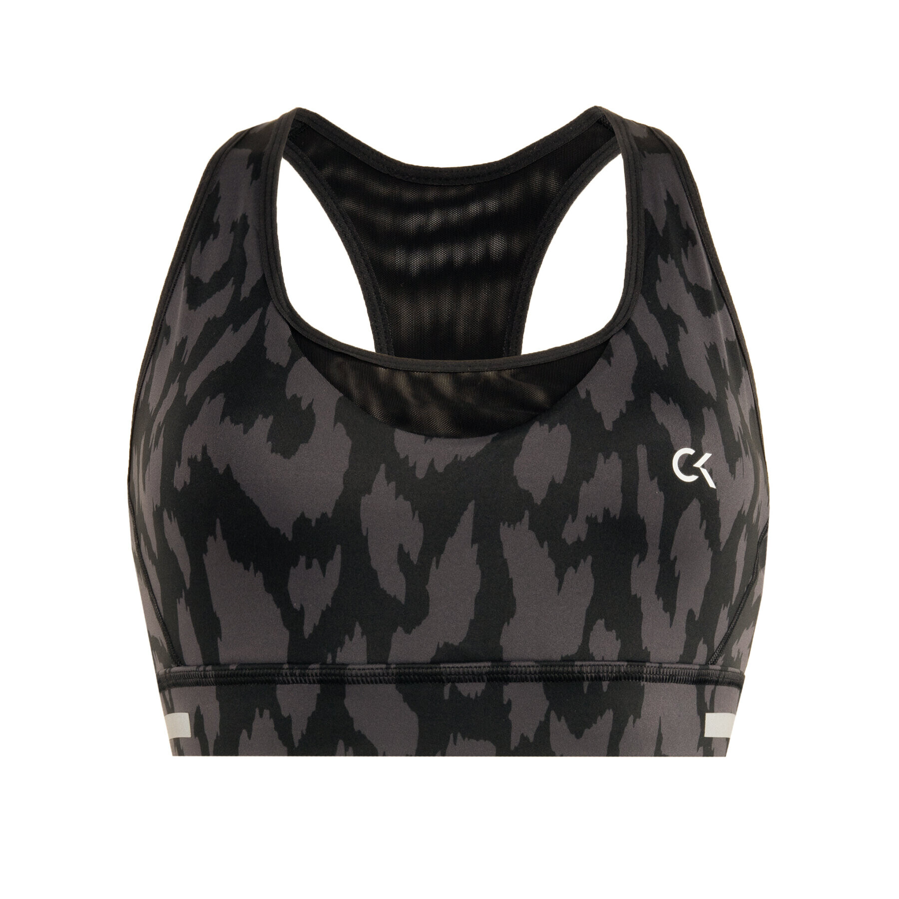 Calvin Klein Performance Top nedrček Medium Support Sports Bra 00GWS0K159 Siva - Pepit.si