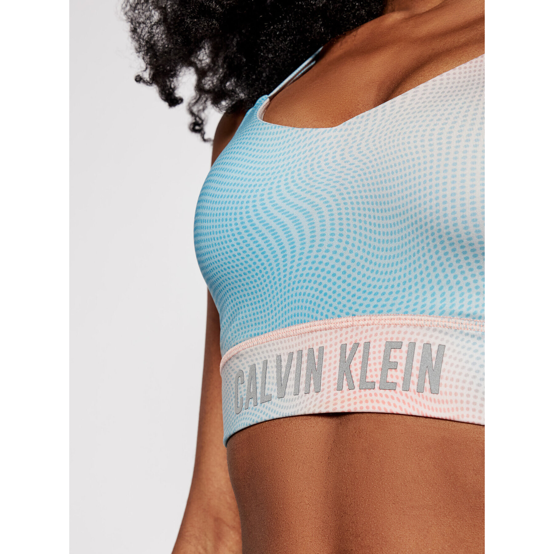 Calvin Klein Performance Top nedrček Wo-Low Support 00GWSIKI64 Roza - Pepit.si