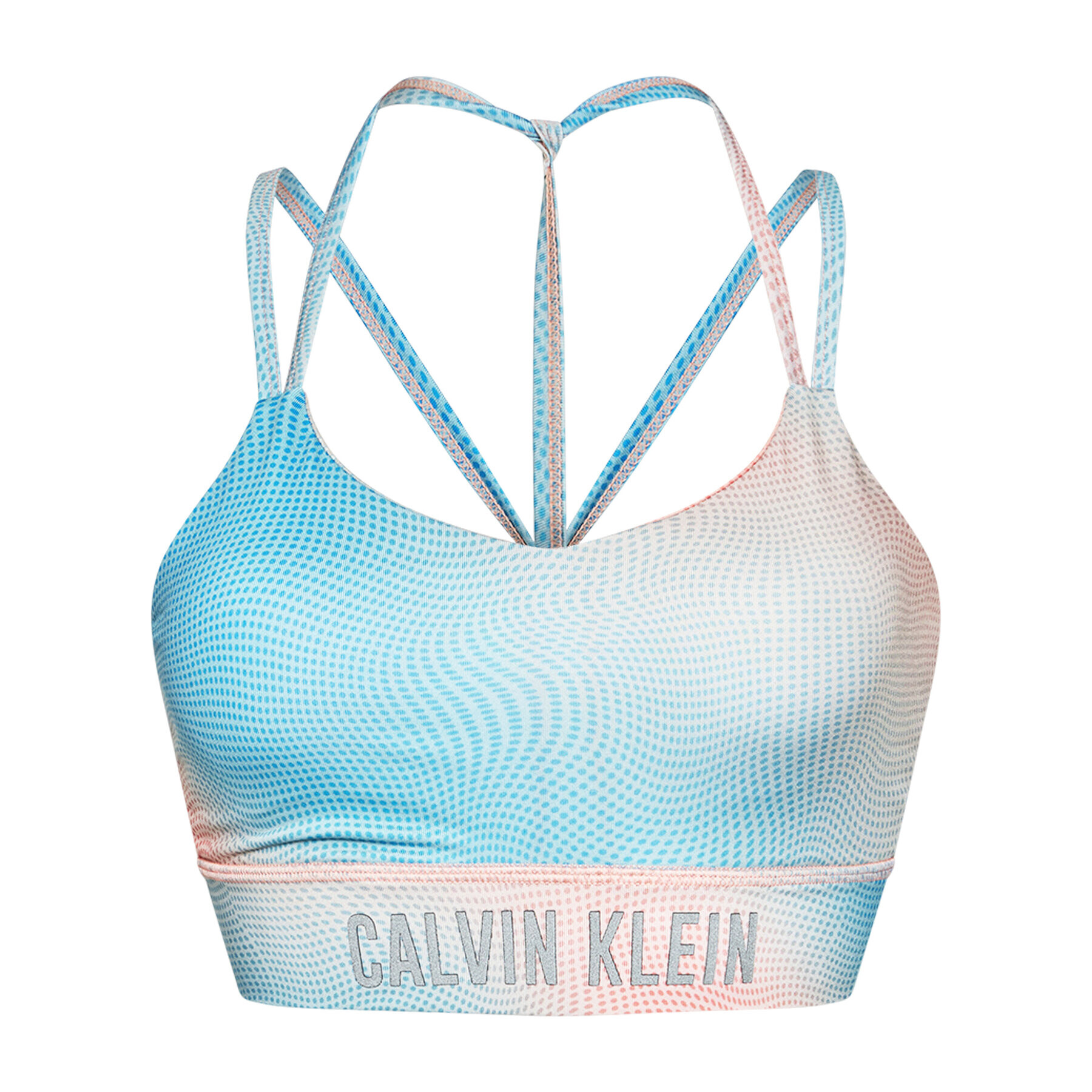 Calvin Klein Performance Top nedrček Wo-Low Support 00GWSIKI64 Roza - Pepit.si