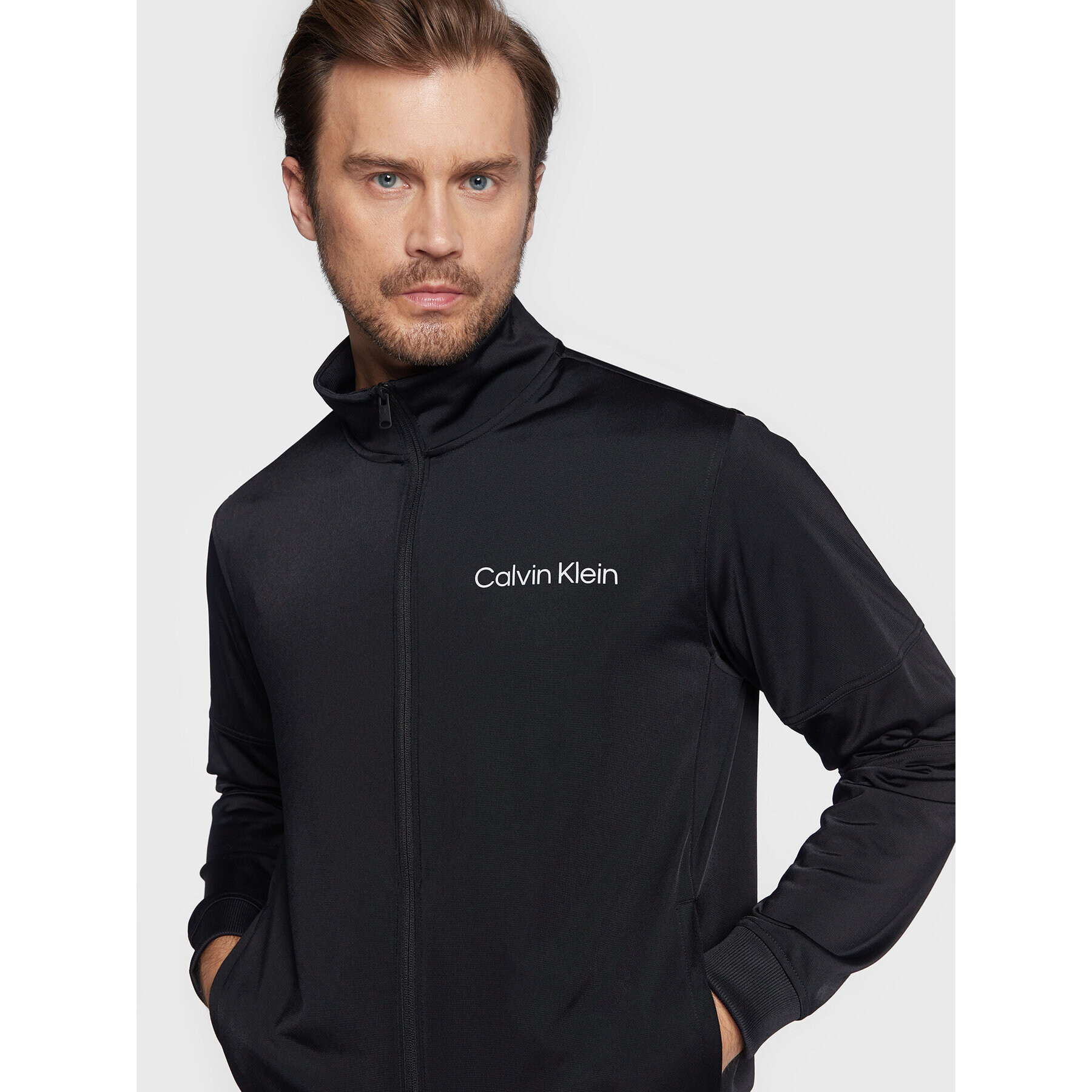 Calvin Klein Performance Trenirka 00GMS2J406 Črna Regular Fit - Pepit.si