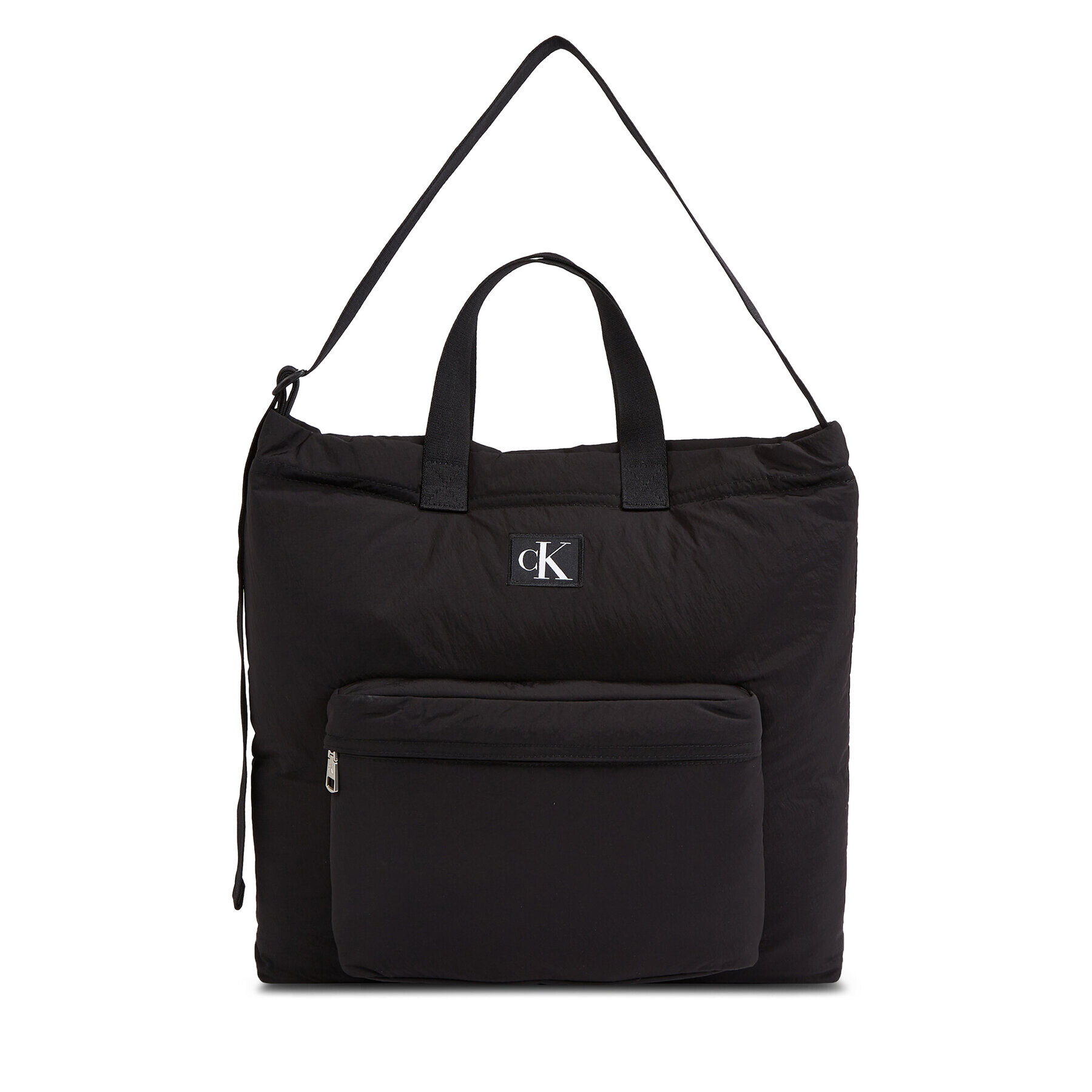 Calvin Klein Ročna torba City Nylon Flight Tote 40 K60K610857 Črna - Pepit.si