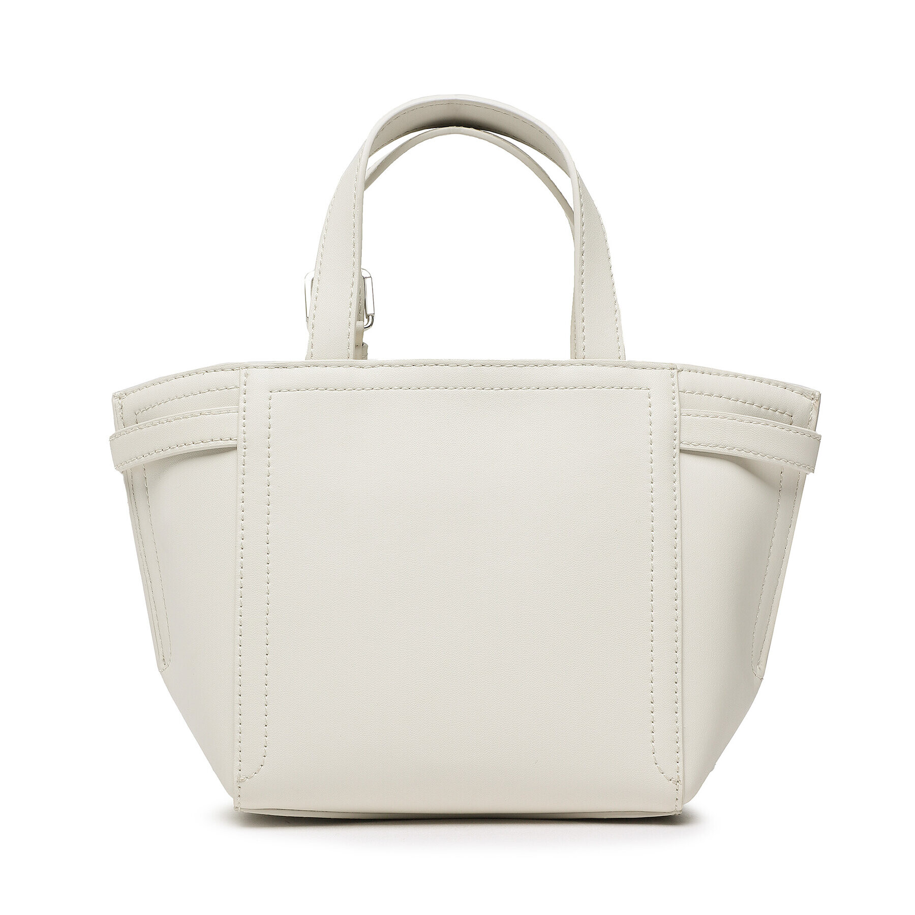 Calvin Klein Ročna torba Minimal Hardware Mini Tote K60K609847 Bež - Pepit.si