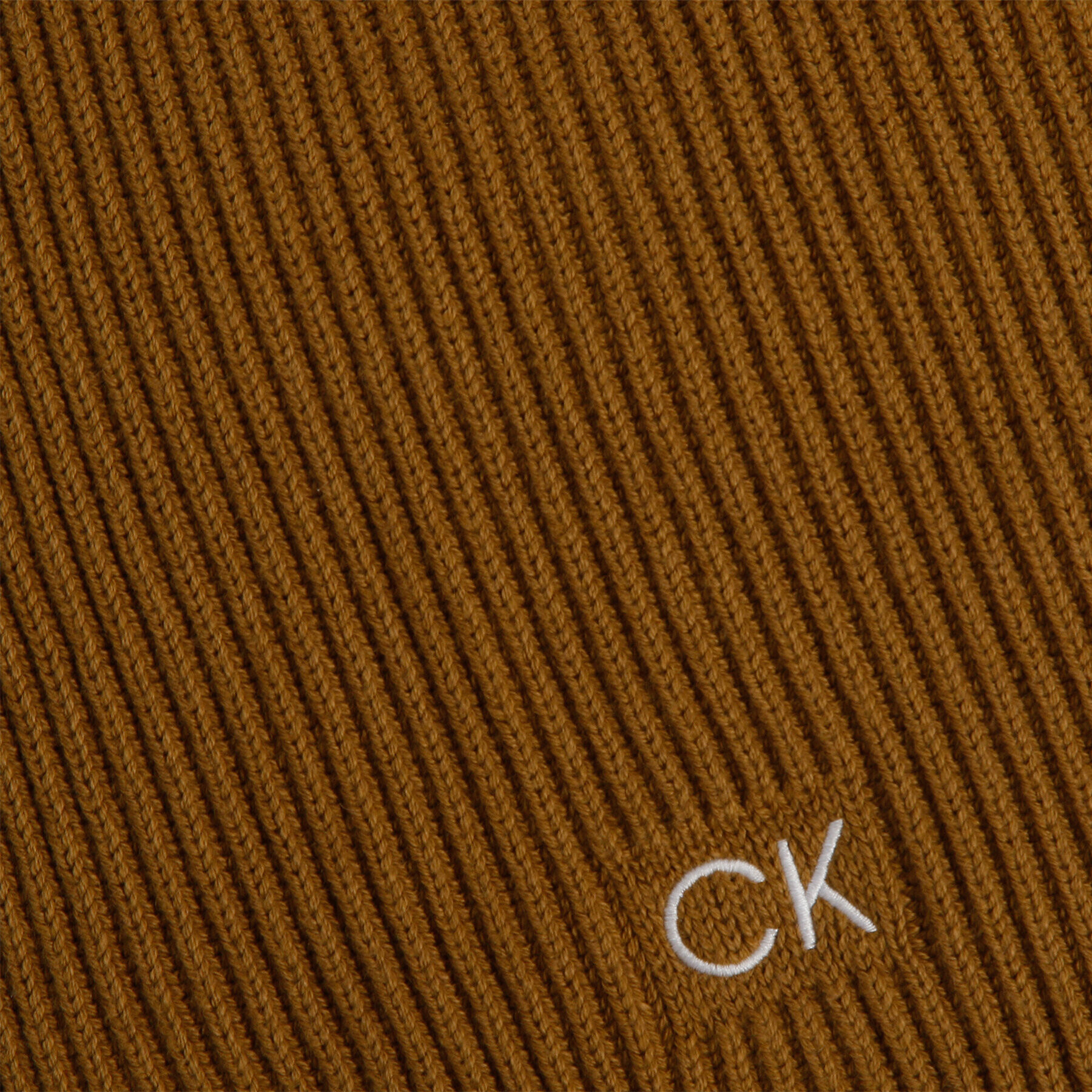 Calvin Klein Ruta Classic Cotton Rib Scarf K50K509693 Rjava - Pepit.si