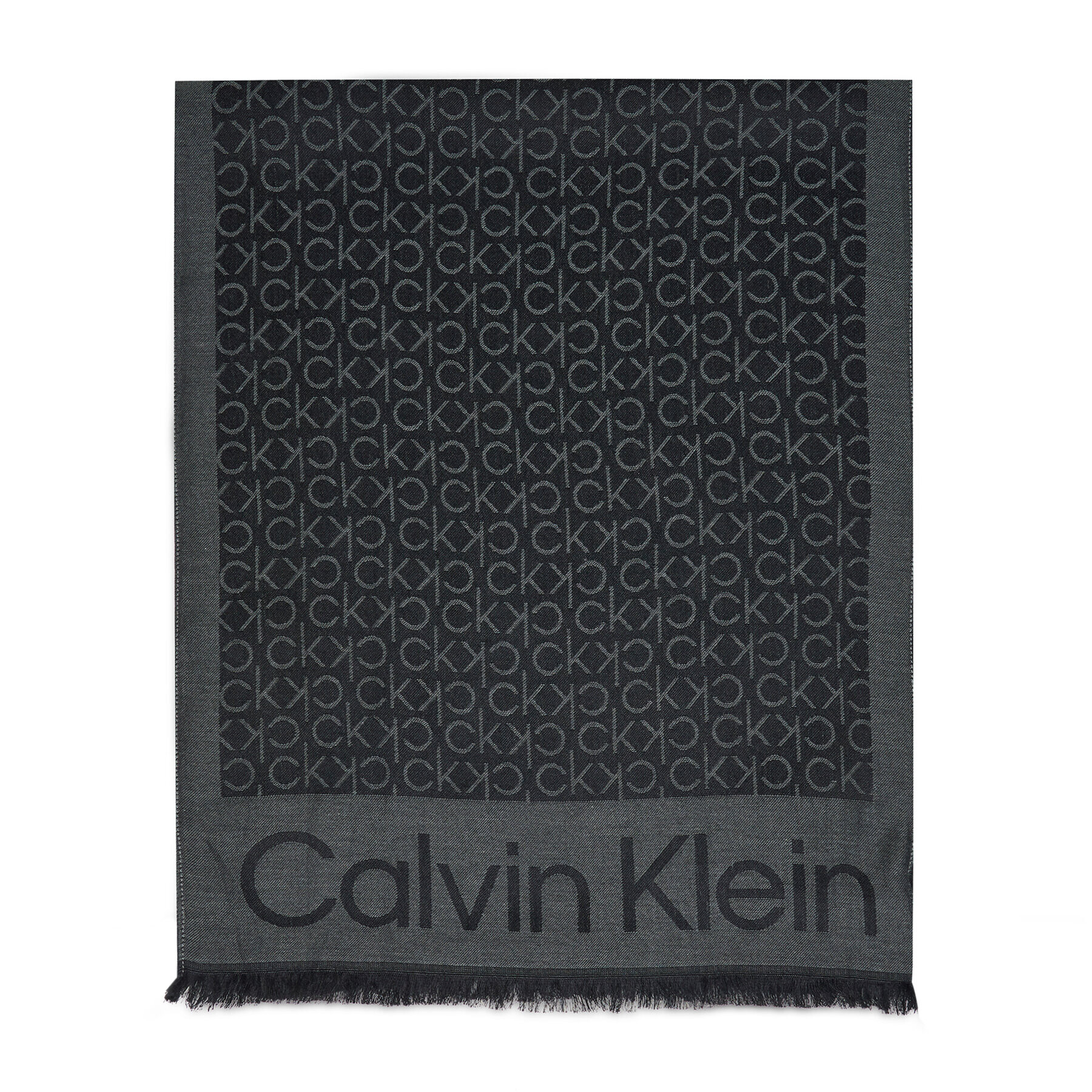 Calvin Klein Ruta Monogram Jacquard Scard K50K507438 Črna - Pepit.si