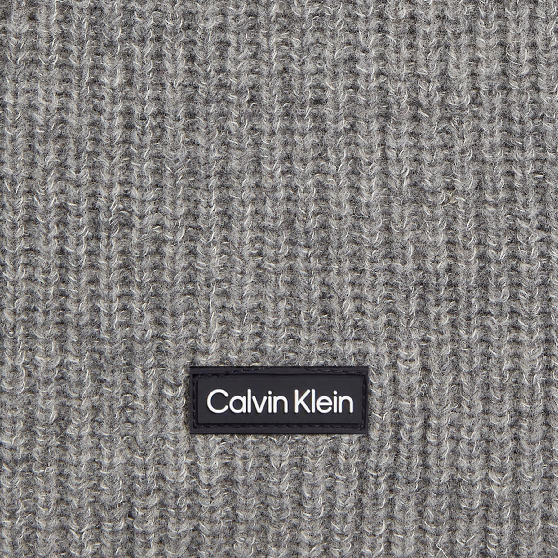 Calvin Klein Šal Daddy Wool Knit Scarf K50K510995 Siva - Pepit.si