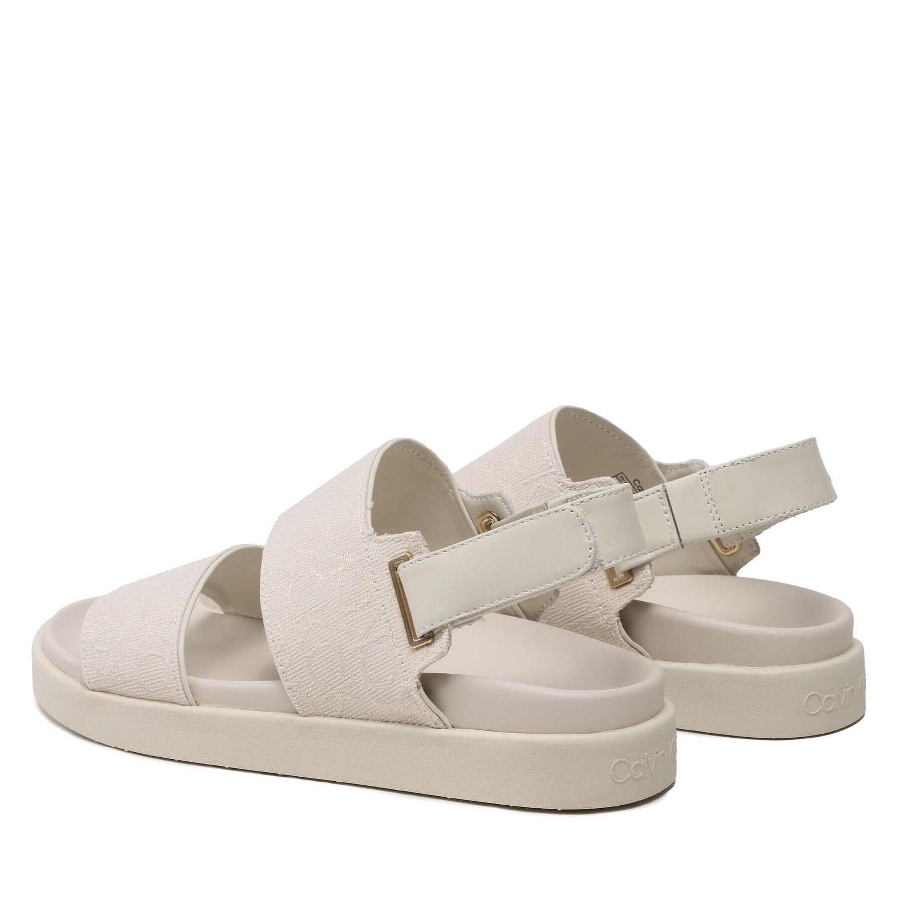 Calvin Klein Sandali Adj Sandal W/Hw-Jq HW0HW01491 Bež - Pepit.si