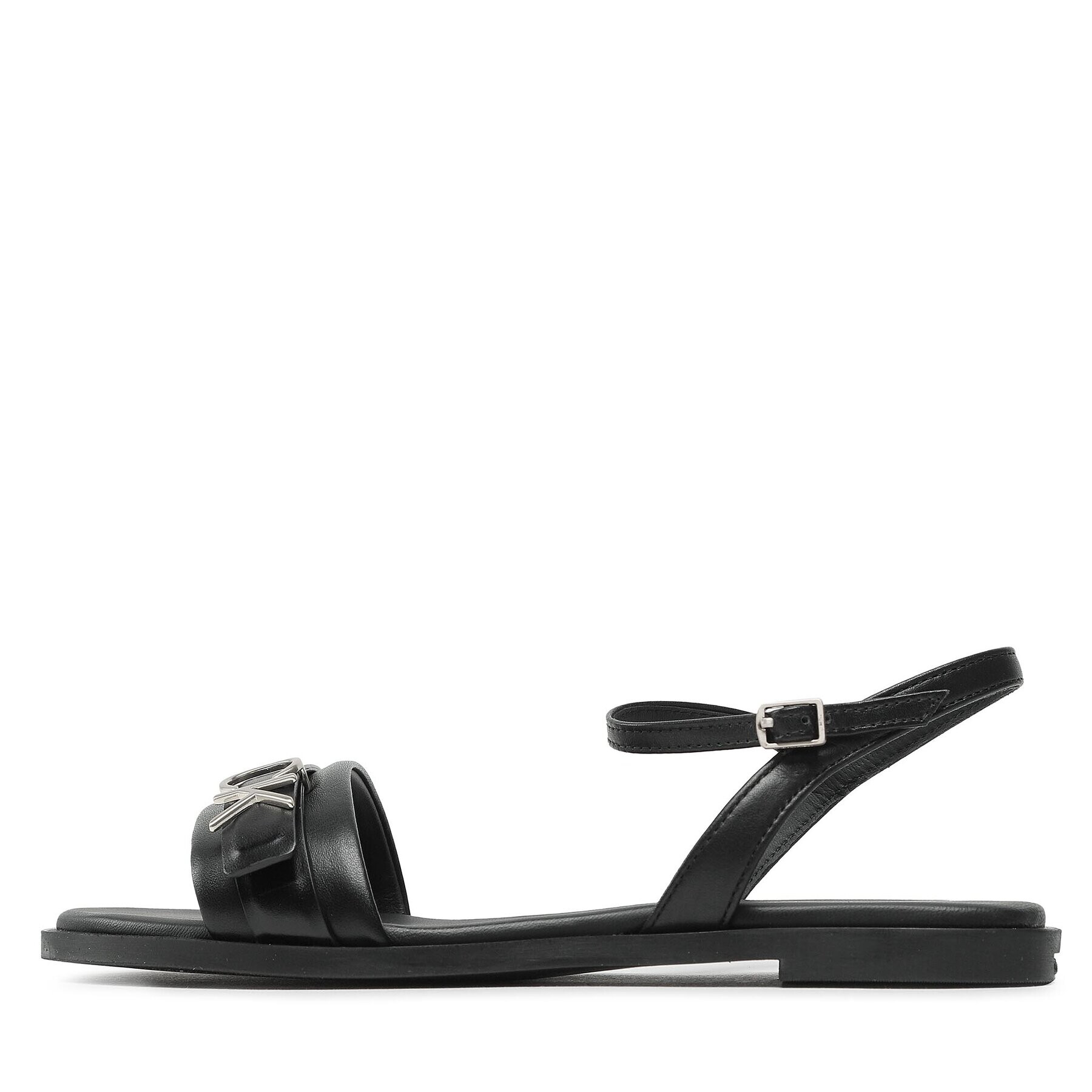 Calvin Klein Sandali Almond Sandal W/Hw HW0HW01483 Črna - Pepit.si