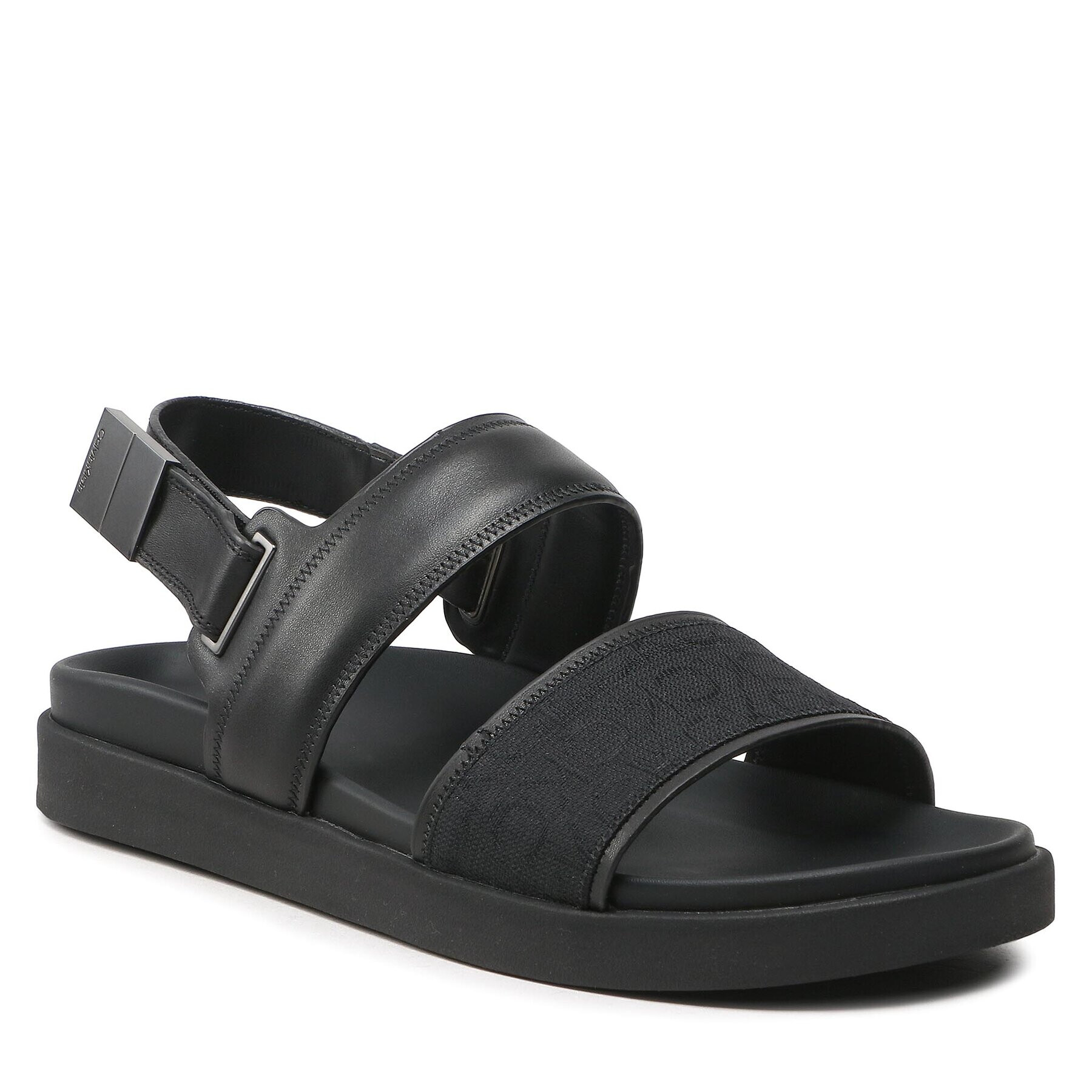 Calvin Klein Sandali Back Strap Sandal Mono Jq HM0HM00970 Črna - Pepit.si