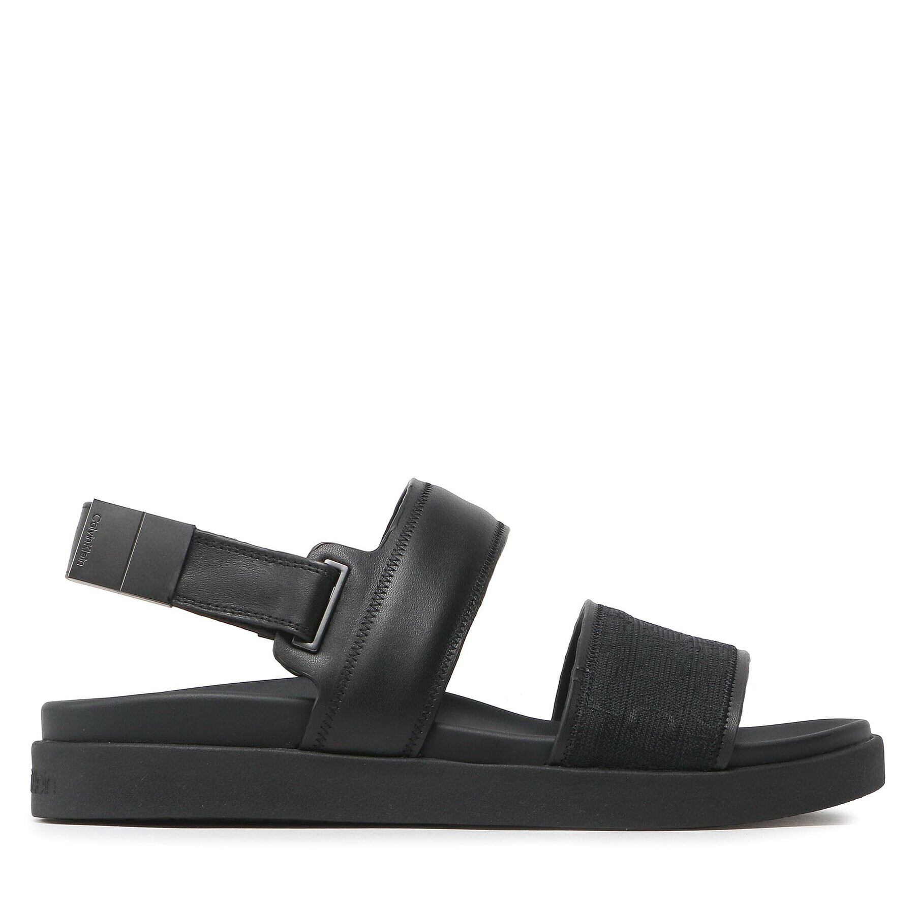 Calvin Klein Sandali Back Strap Sandal Mono Jq HM0HM00970 Črna - Pepit.si