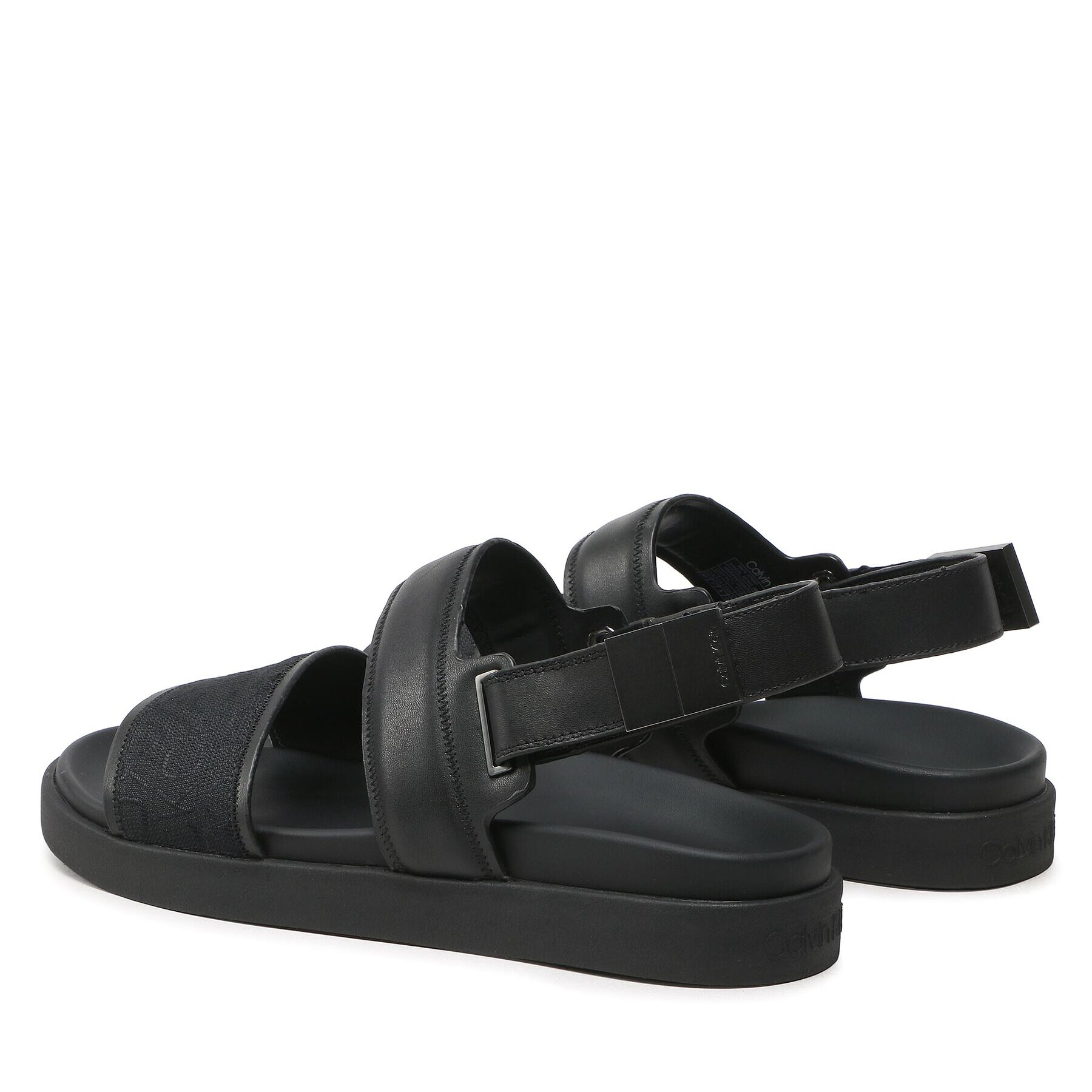 Calvin Klein Sandali Back Strap Sandal Mono Jq HM0HM00970 Črna - Pepit.si