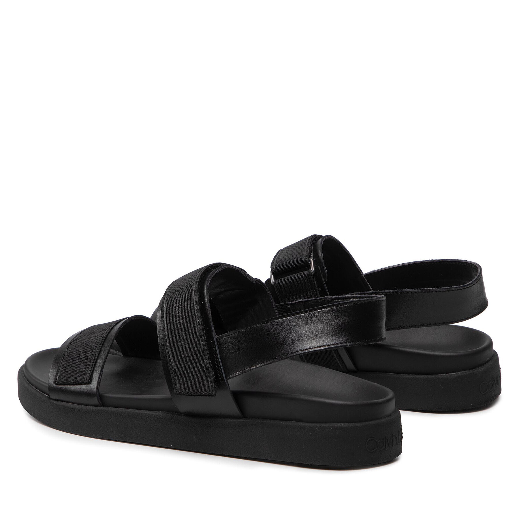 Calvin Klein Sandali Back Strap Sandal Wb HM0HM00466 Črna - Pepit.si