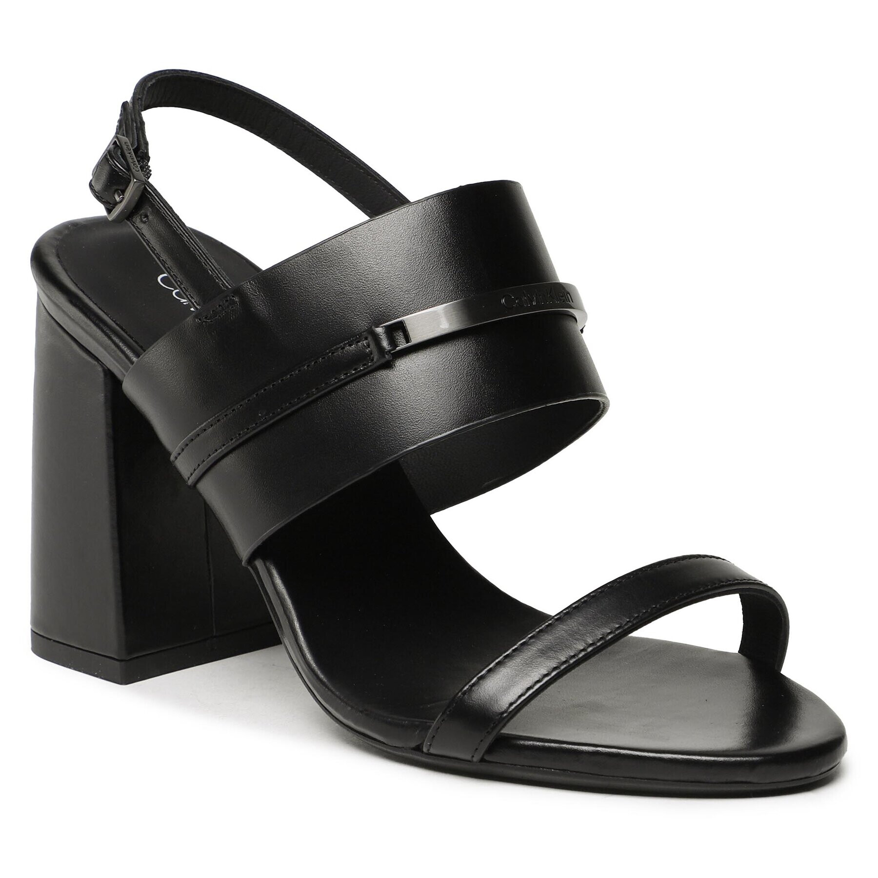 Calvin Klein Sandali Block Hl Sandal HW0HW01612 Črna - Pepit.si