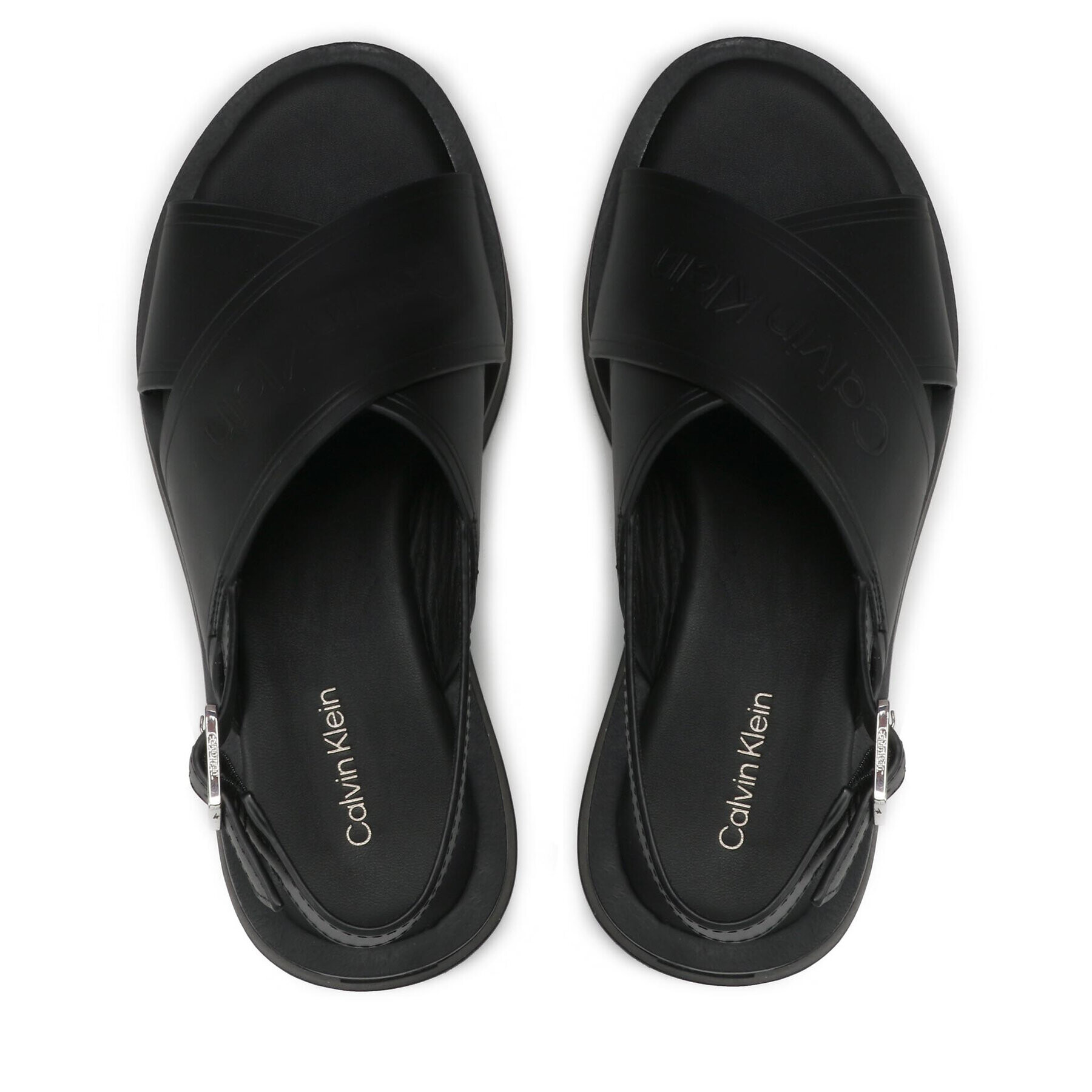 Calvin Klein Sandali Flatform Sandal Hf HW0HW01139 Črna - Pepit.si