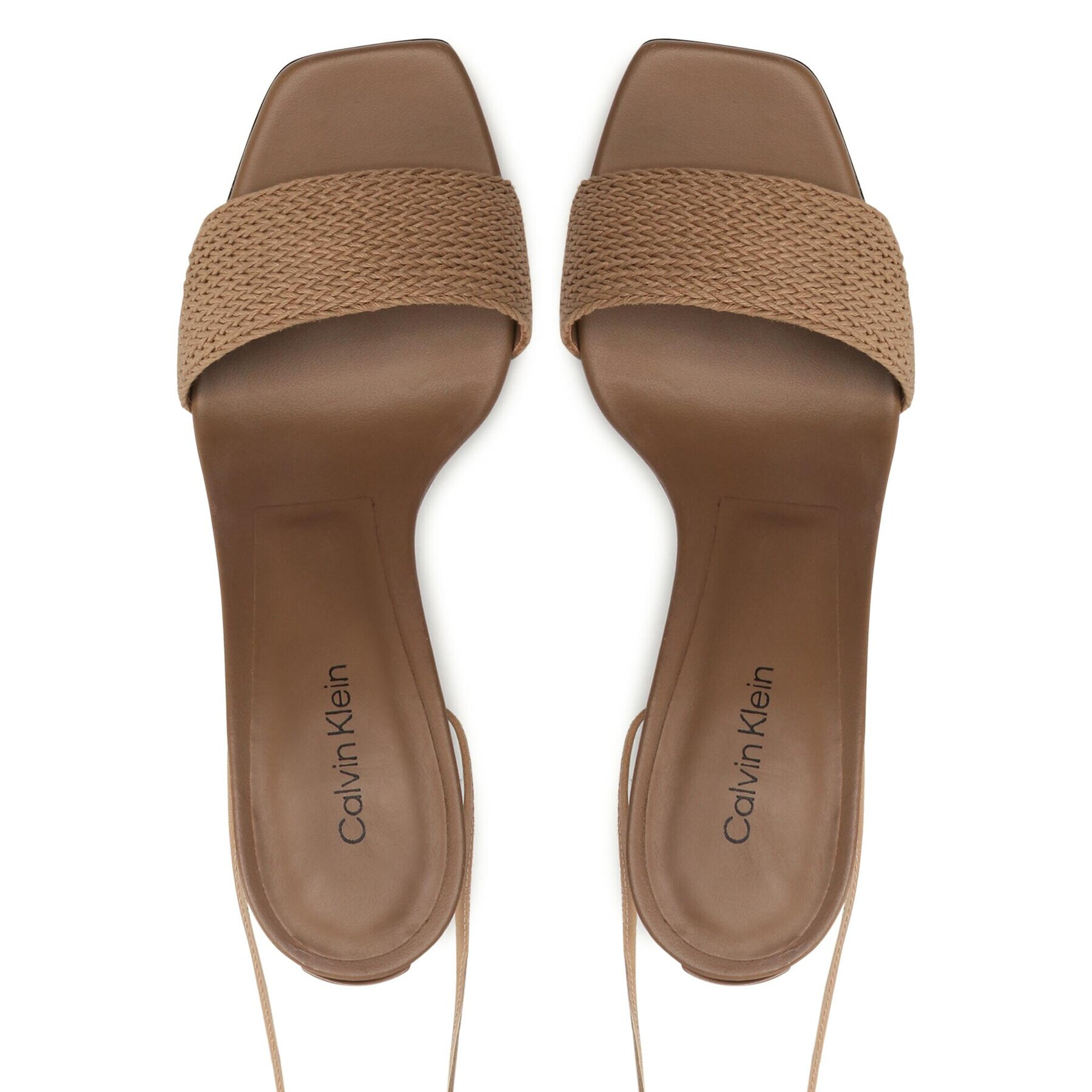 Calvin Klein Sandali Geo Stil Gladi Sandal 90Hh HW0HW01467 Rjava - Pepit.si