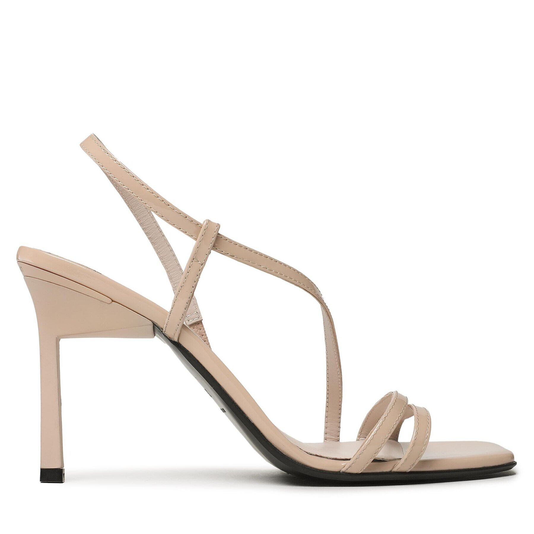 Calvin Klein Sandali Geo Stiletto Asy Sandal HW0HW01609 Bež - Pepit.si