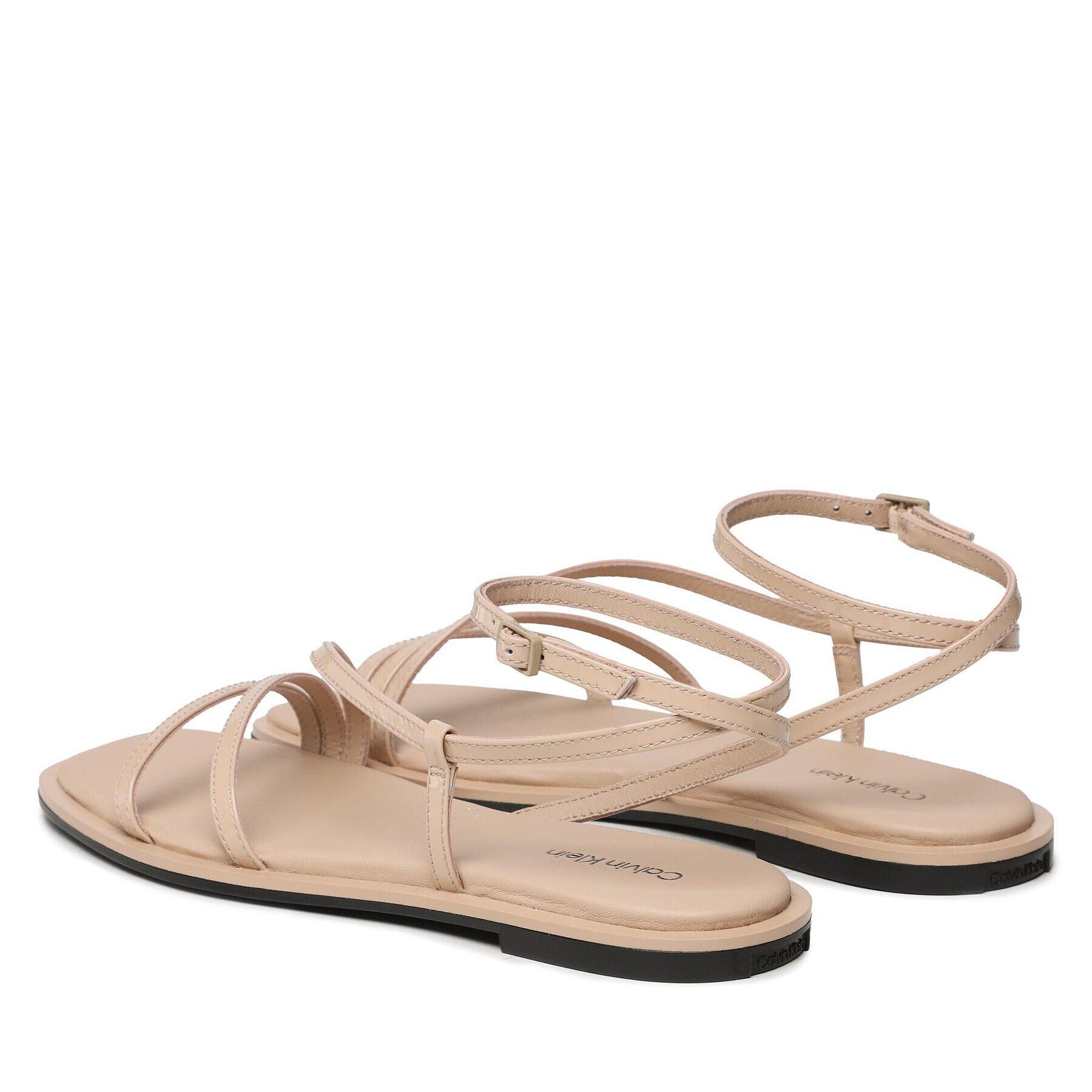 Calvin Klein Sandali Squared Sandal HW0HW01603 Bež - Pepit.si