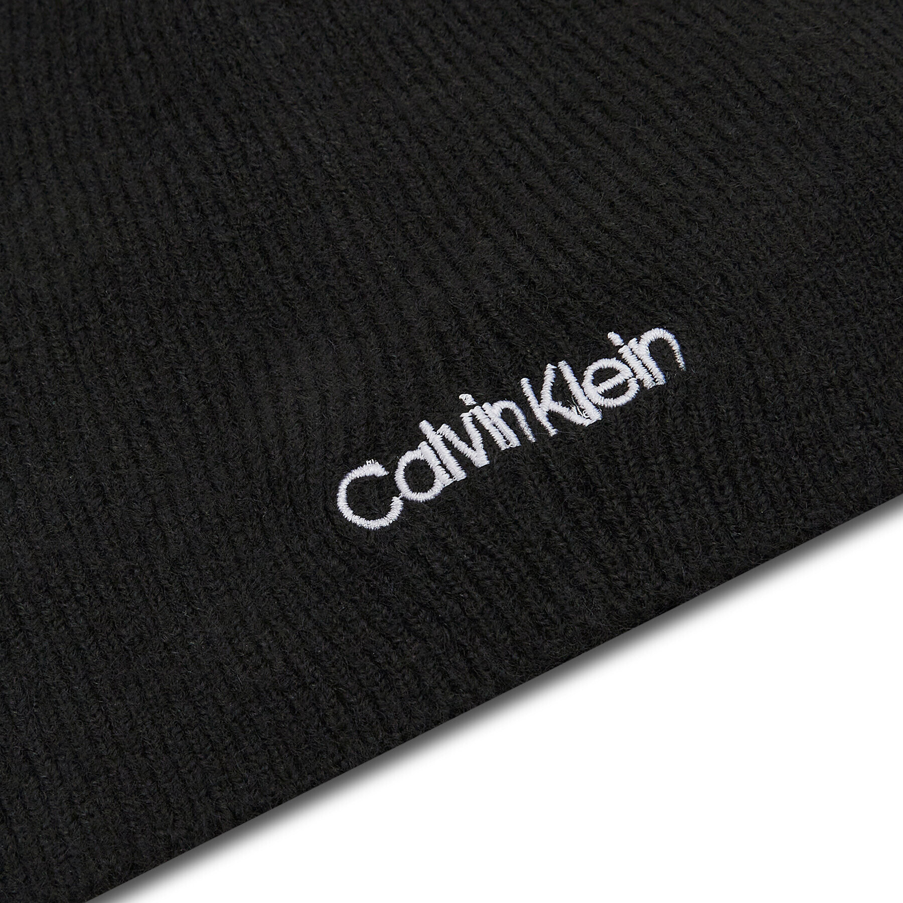 Calvin Klein Set šal + kapa Basic Wool Beanie+Scarf K50K507552 Črna - Pepit.si