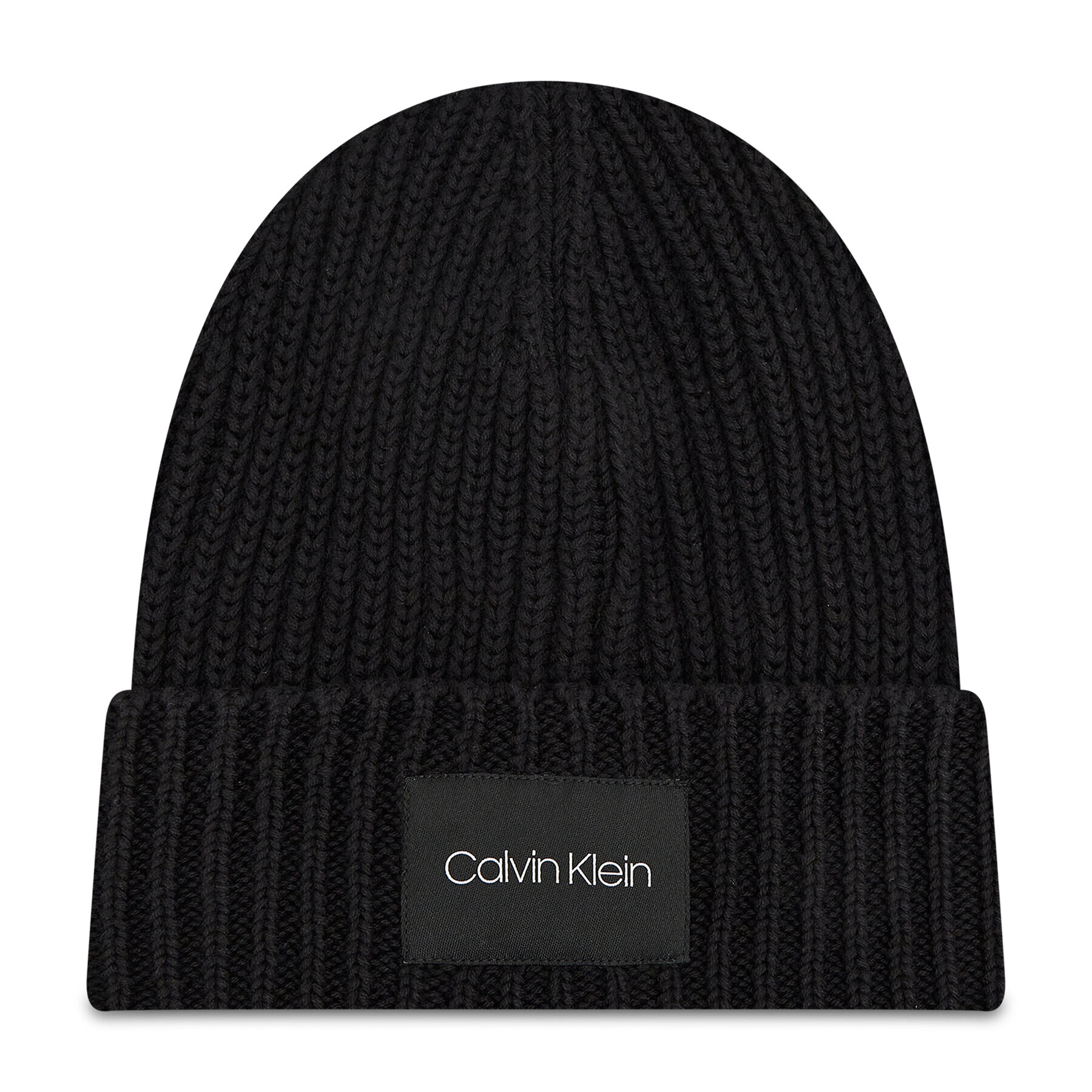 Calvin Klein Set šal + kapa Contrast Edge Beanie Scarf K50K507499 Črna - Pepit.si