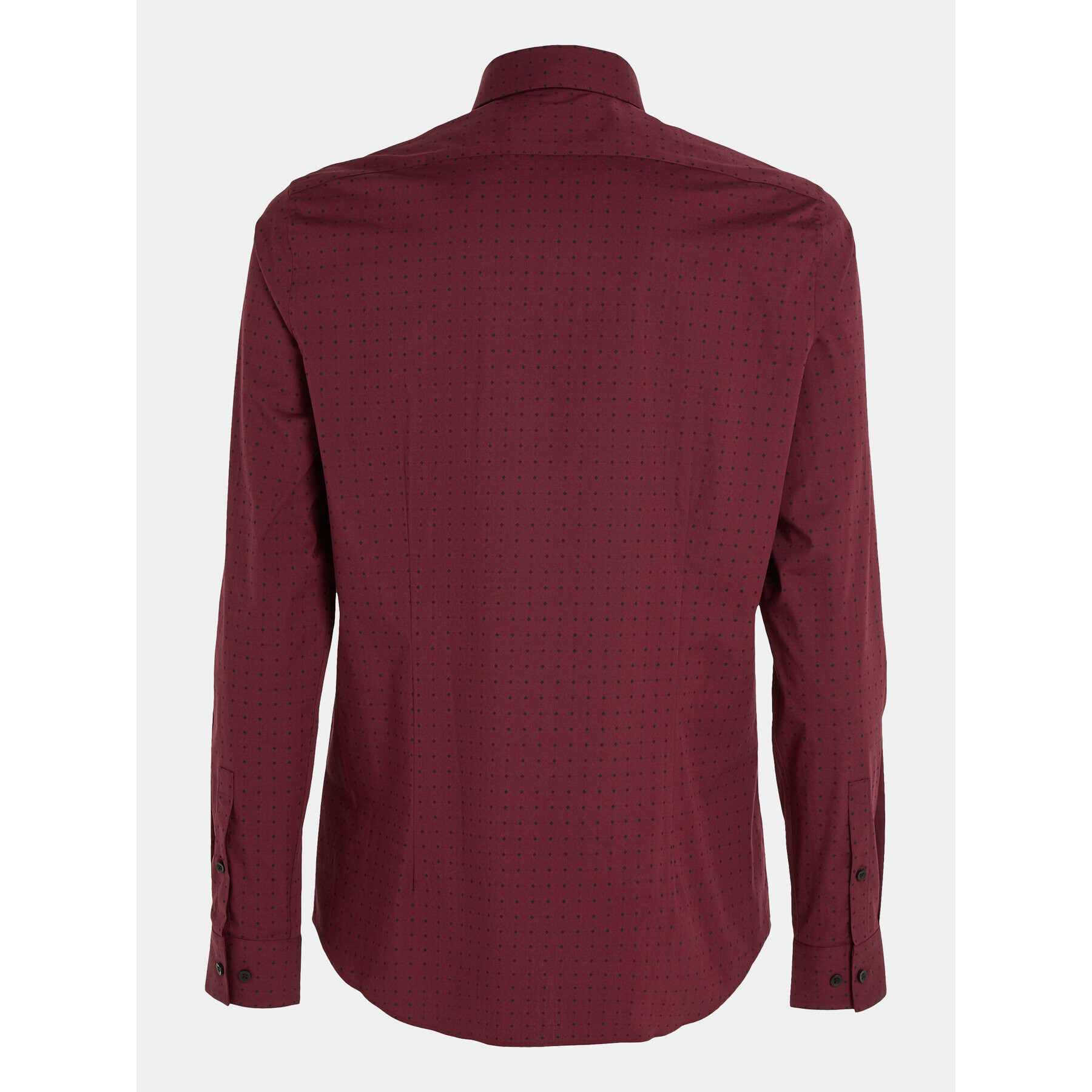 Calvin Klein Srajca K10K112091 Bordo rdeča Slim Fit - Pepit.si