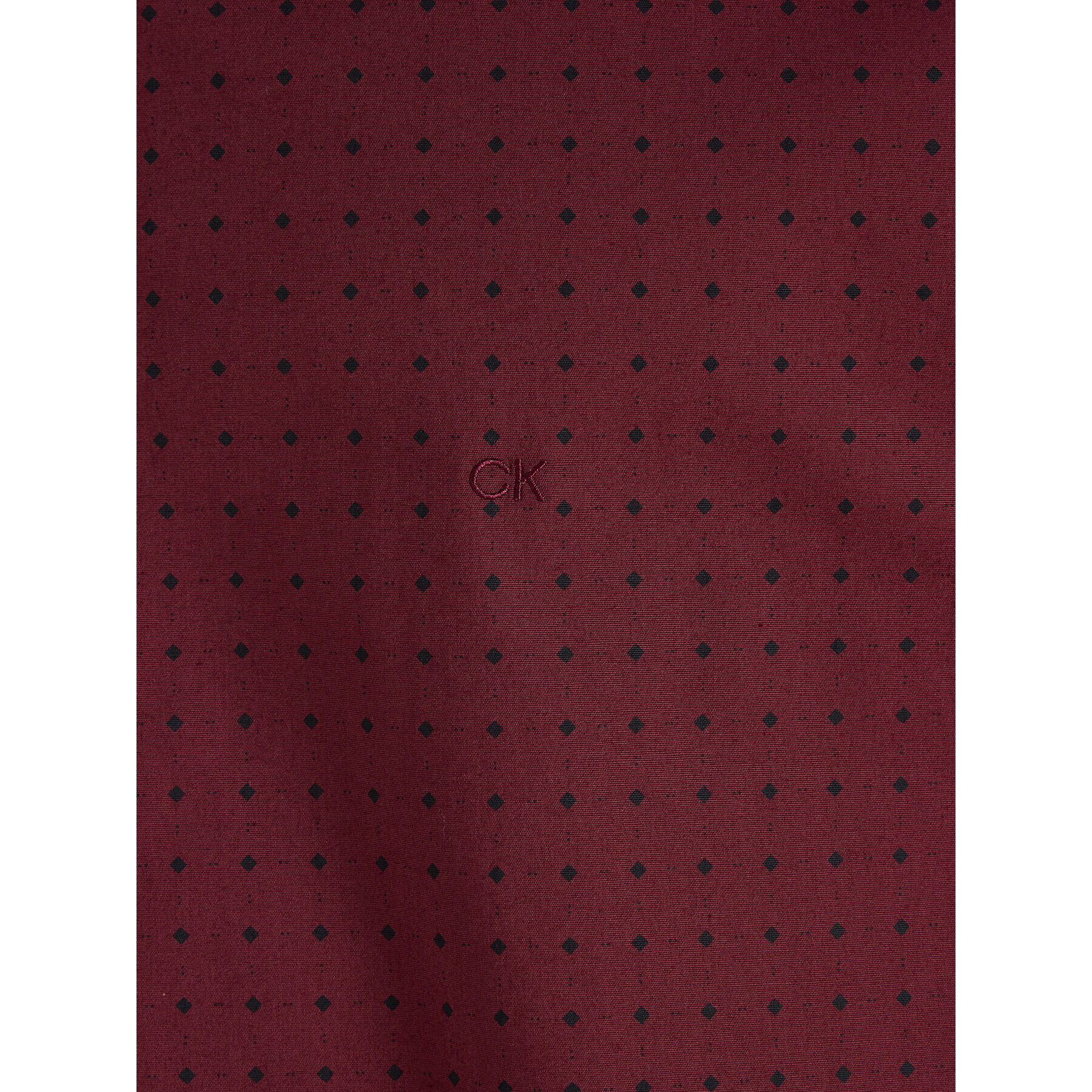 Calvin Klein Srajca K10K112091 Bordo rdeča Slim Fit - Pepit.si