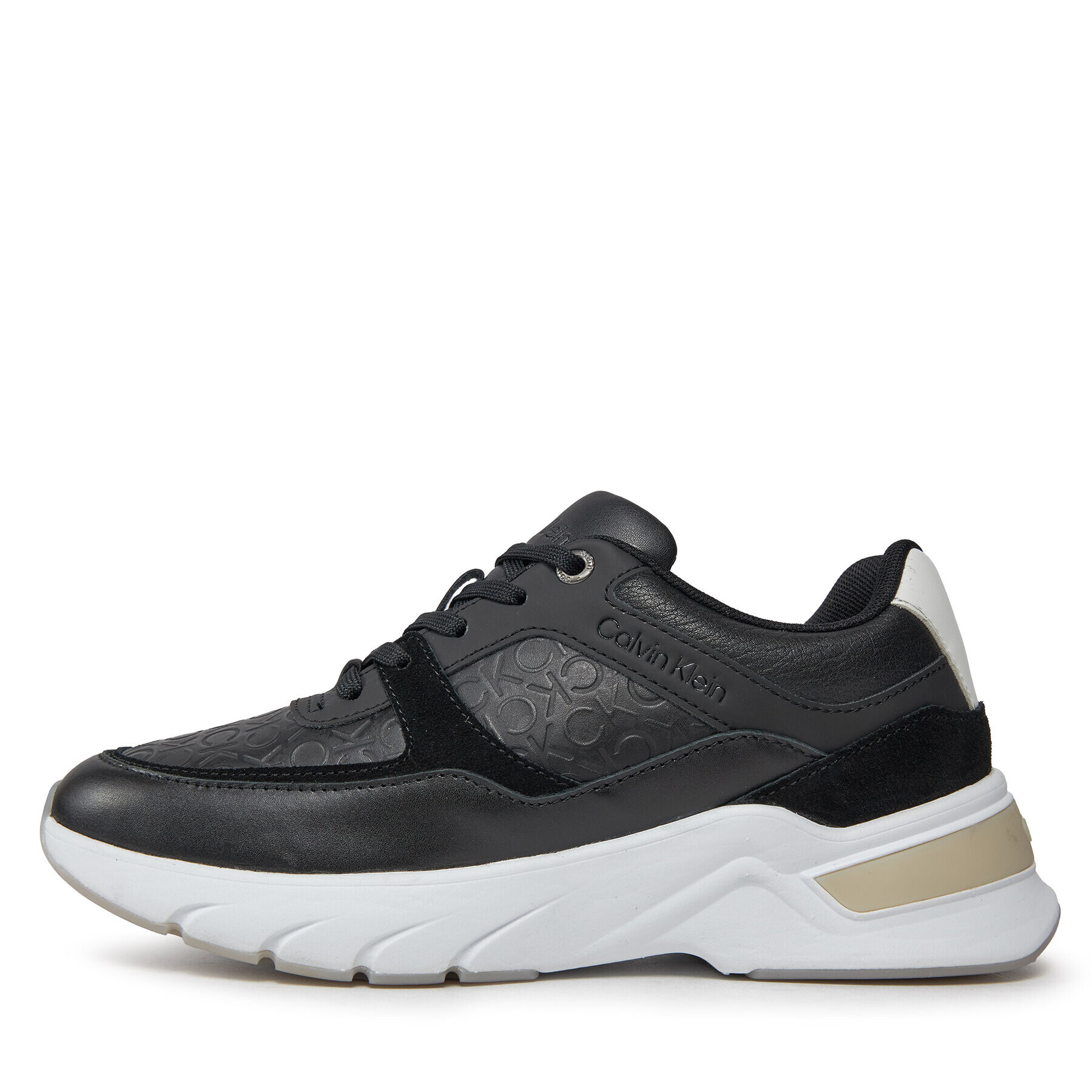 Calvin Klein Superge Elevated Runner - Mono Mix HW0HW01869 Črna - Pepit.si