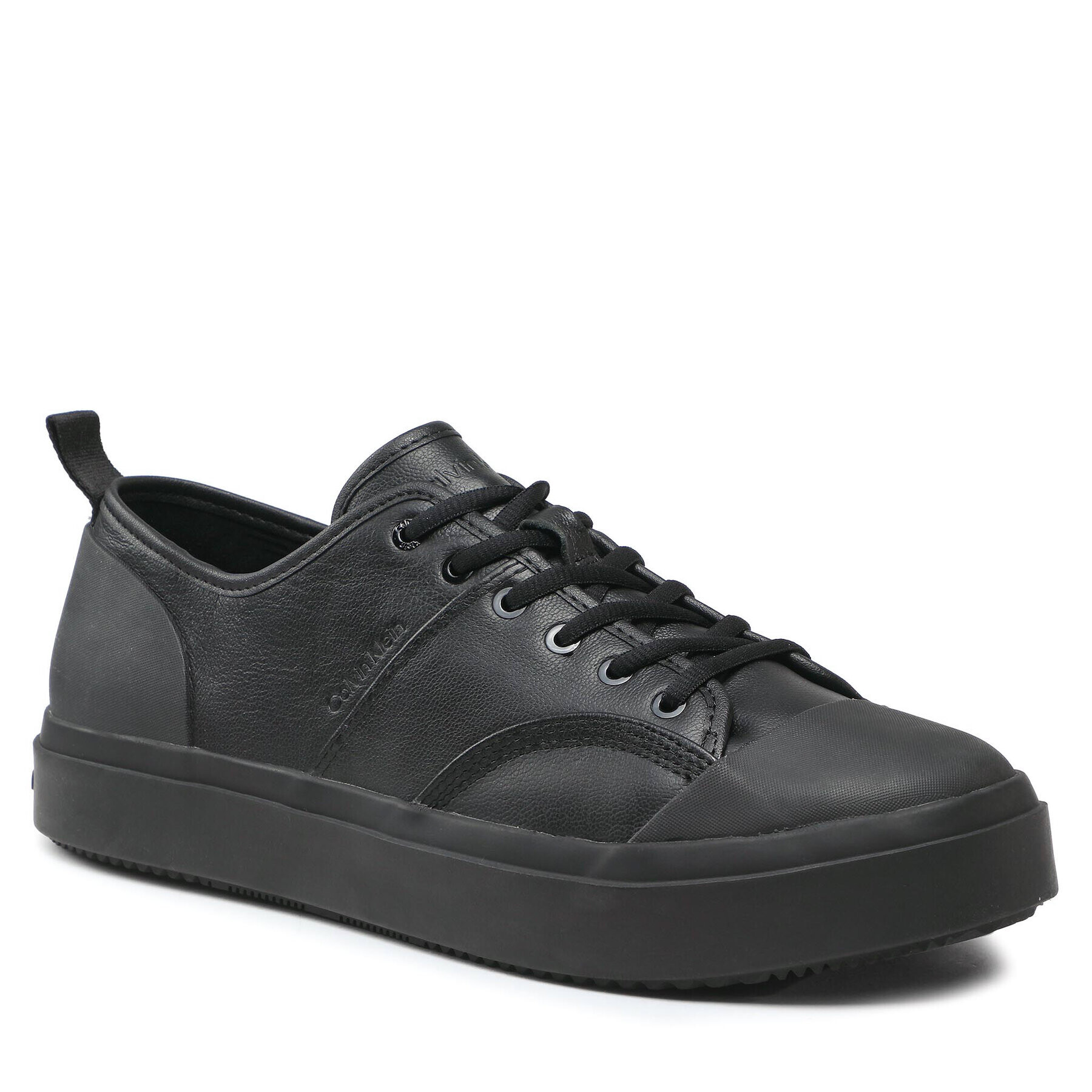 Calvin Klein Modne superge Low Top Lace Up Lth HM0HM01045 Črna - Pepit.si