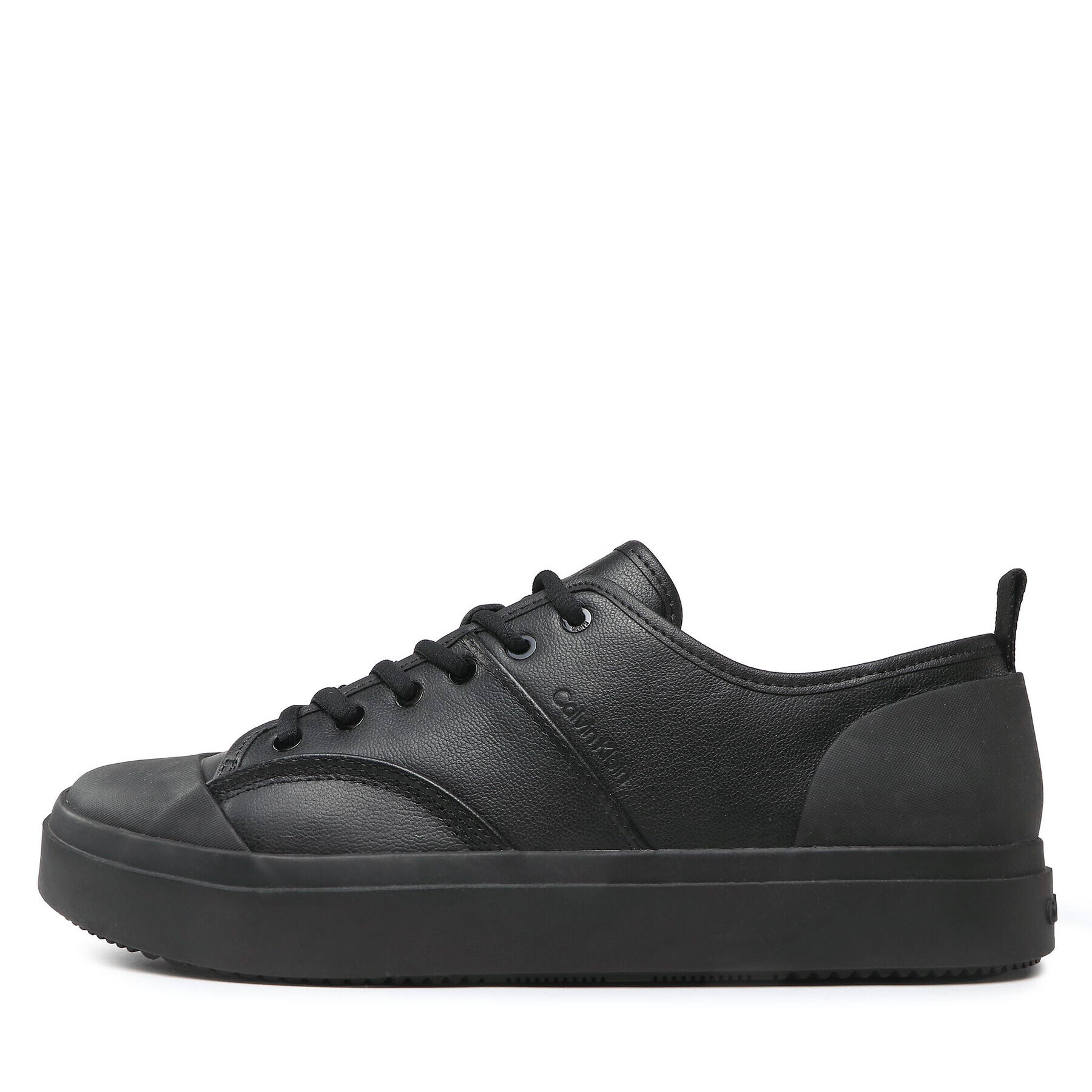 Calvin Klein Modne superge Low Top Lace Up Lth HM0HM01045 Črna - Pepit.si