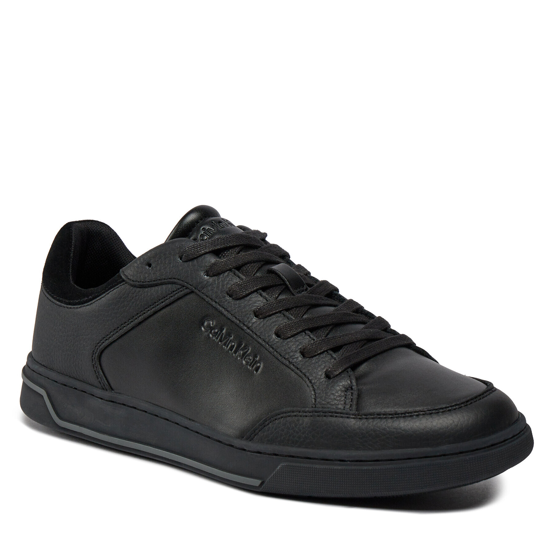 Calvin Klein Superge Low Top Lace Up Lth HM0HM01455 Črna - Pepit.si