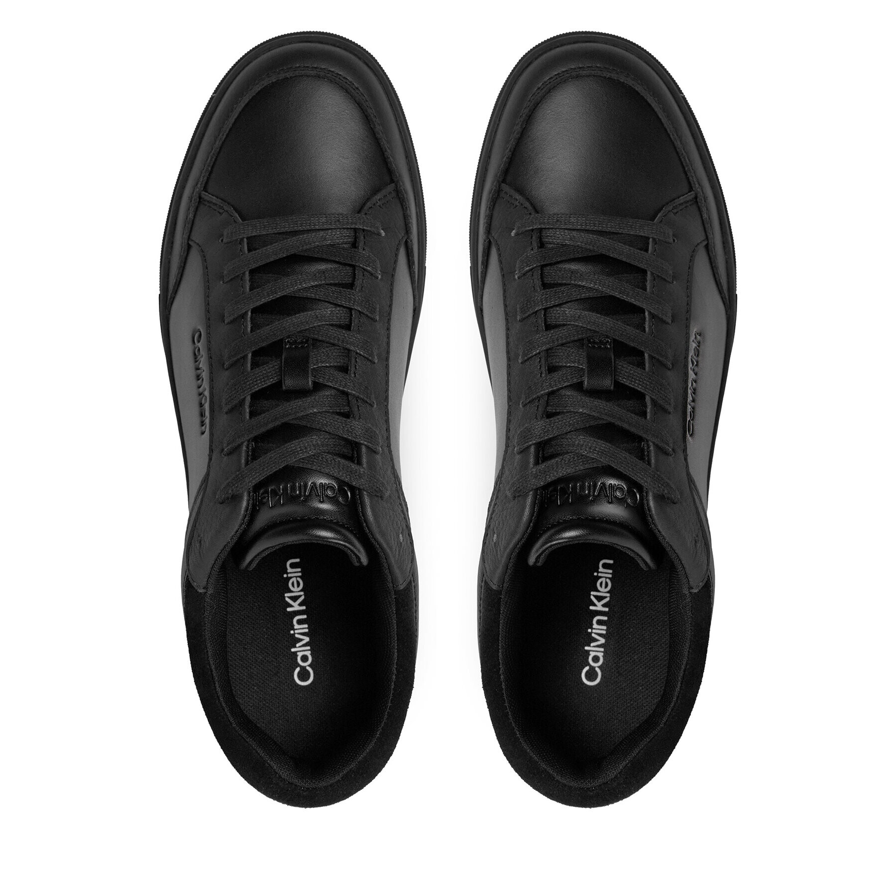 Calvin Klein Superge Low Top Lace Up Lth HM0HM01455 Črna - Pepit.si