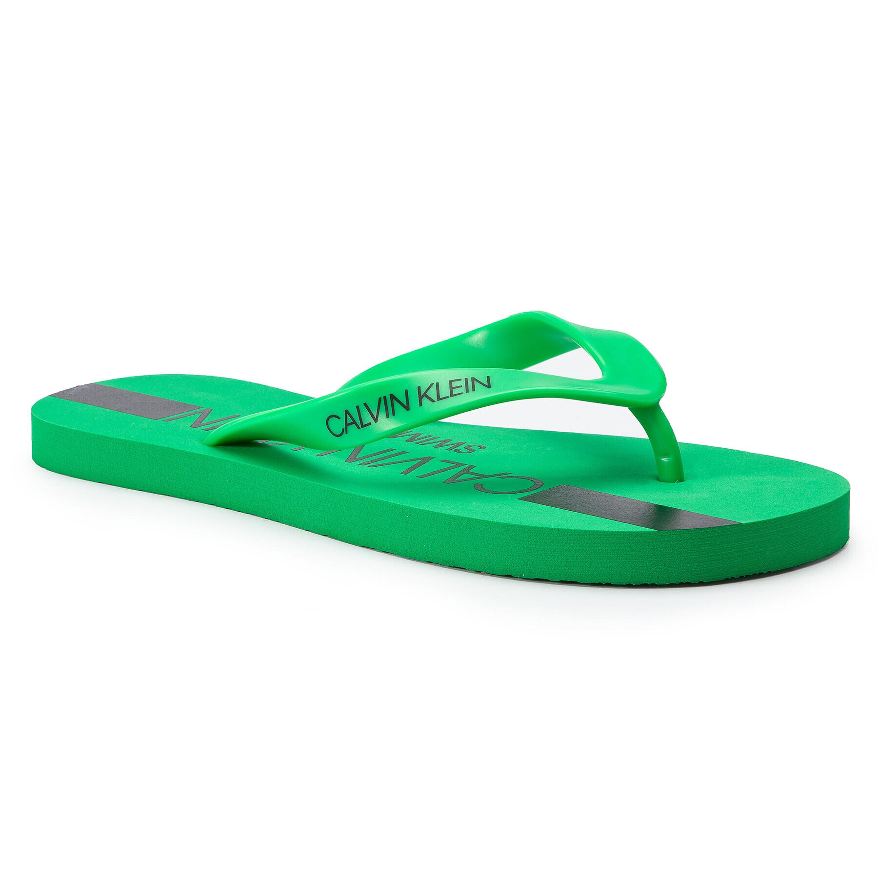 Calvin Klein Swimwear Japonke Ff Sandals KM0KM00344 Zelena - Pepit.si