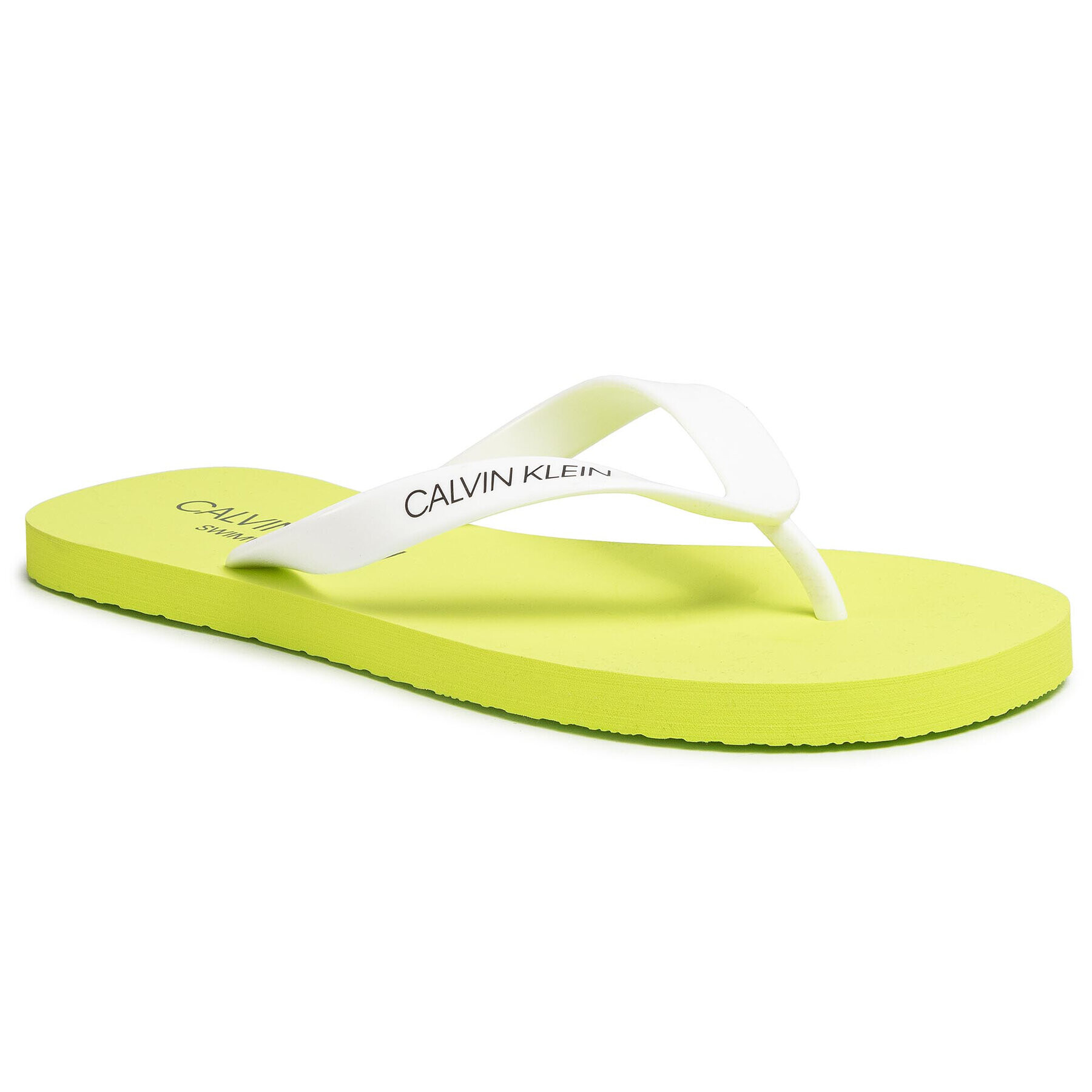 Calvin Klein Swimwear Japonke Ff Sandals KM0KM00497 Bela - Pepit.si