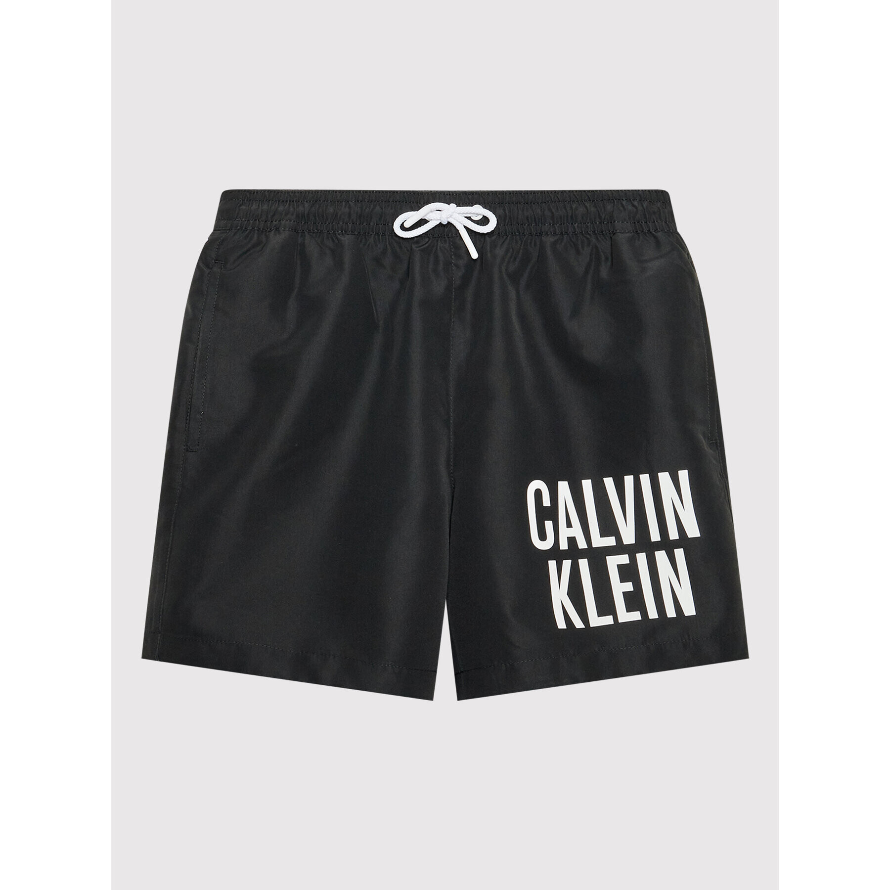 Calvin Klein Swimwear Kopalne hlače Intense Power KV0KV00006 Črna Regular Fit - Pepit.si