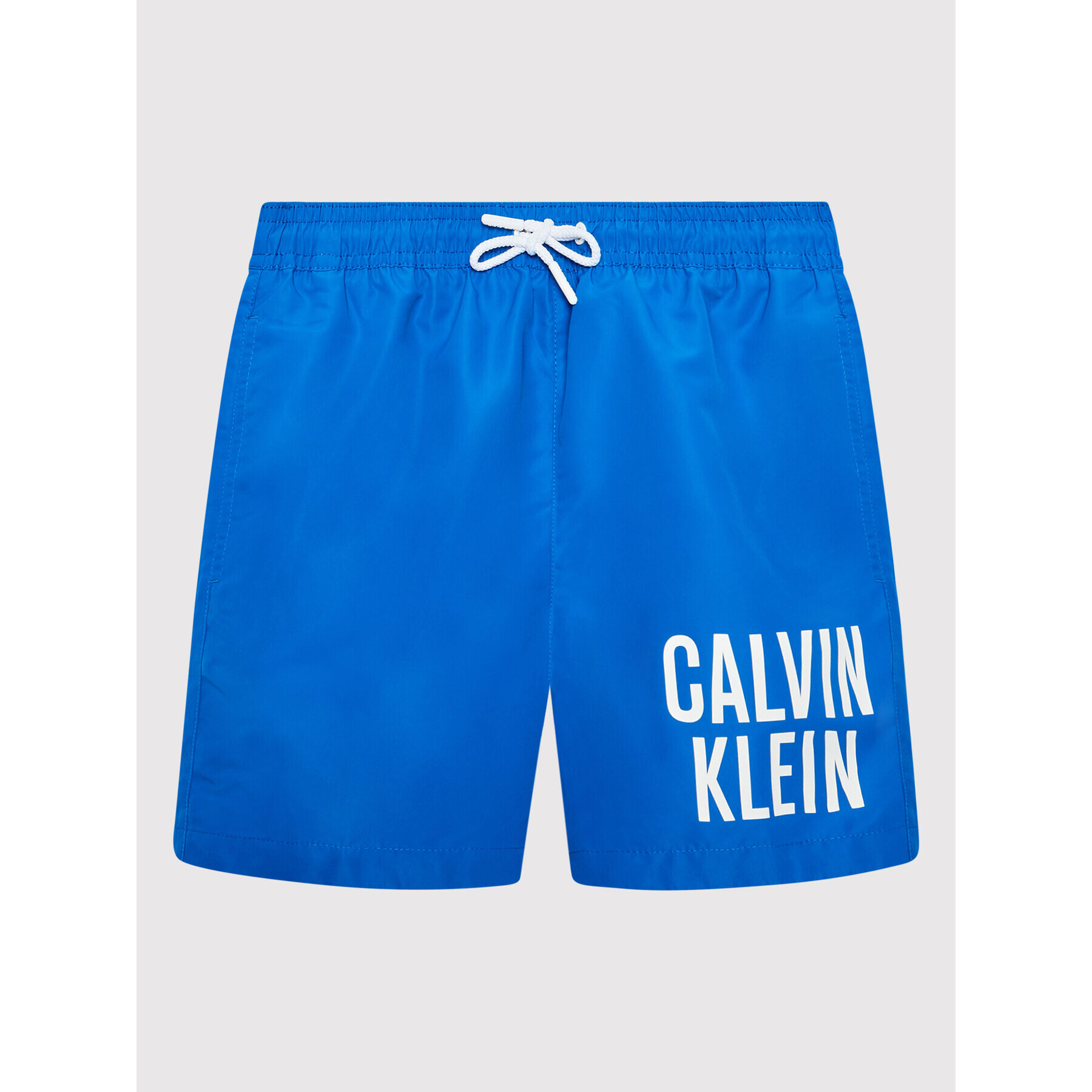 Calvin Klein Swimwear Kopalne hlače Intense Power KV0KV00006 Modra Regular Fit - Pepit.si