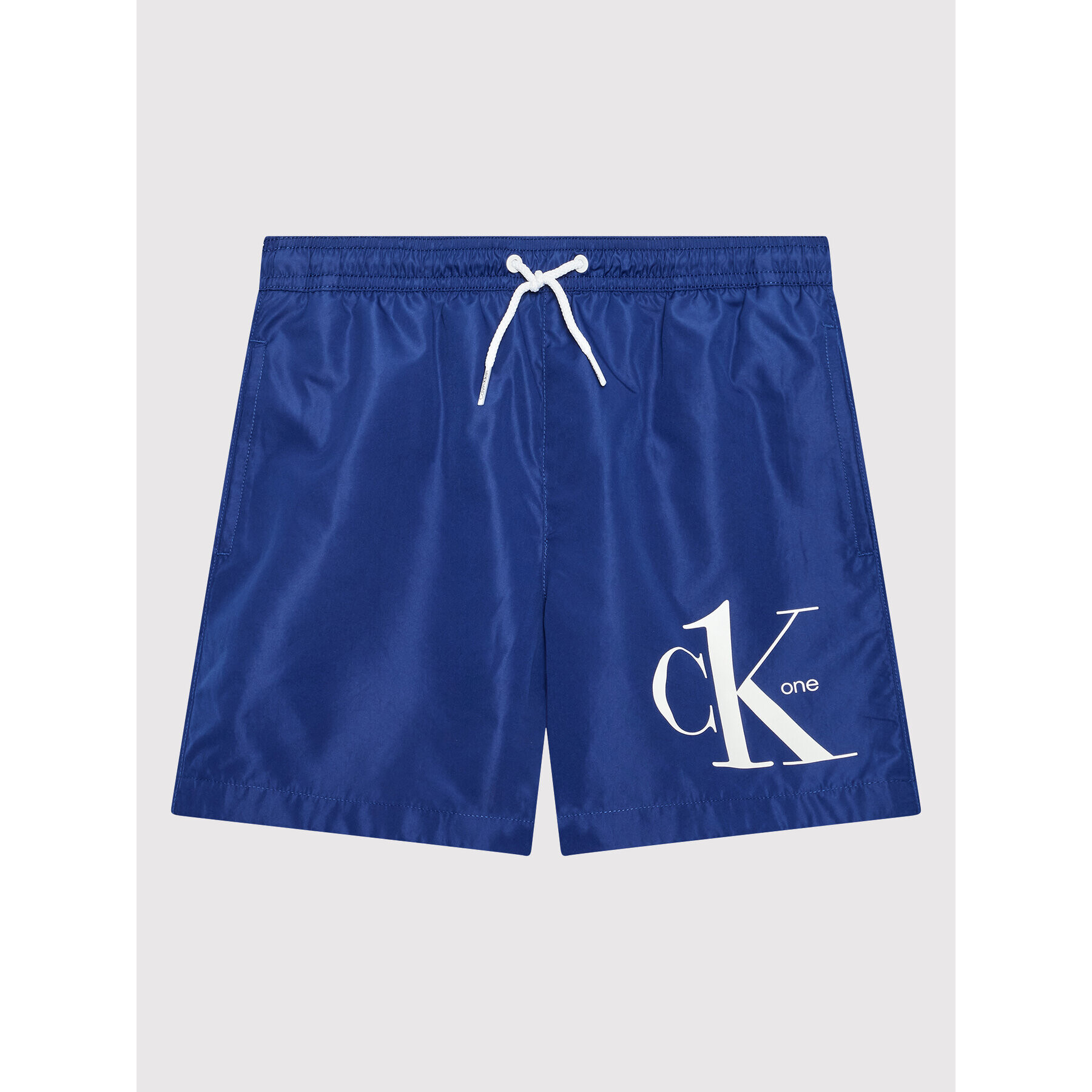 Calvin Klein Swimwear Kopalne hlače KV0KV00002 Mornarsko modra Regular Fit - Pepit.si