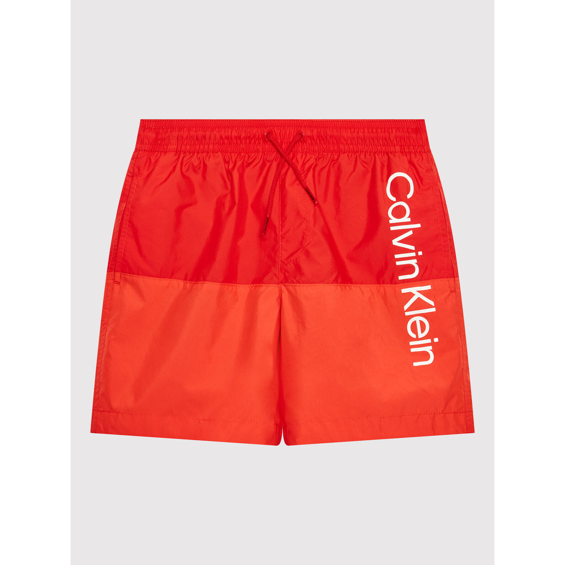 Calvin Klein Swimwear Kopalne hlače KV0KV00007 Rdeča Regular Fit - Pepit.si