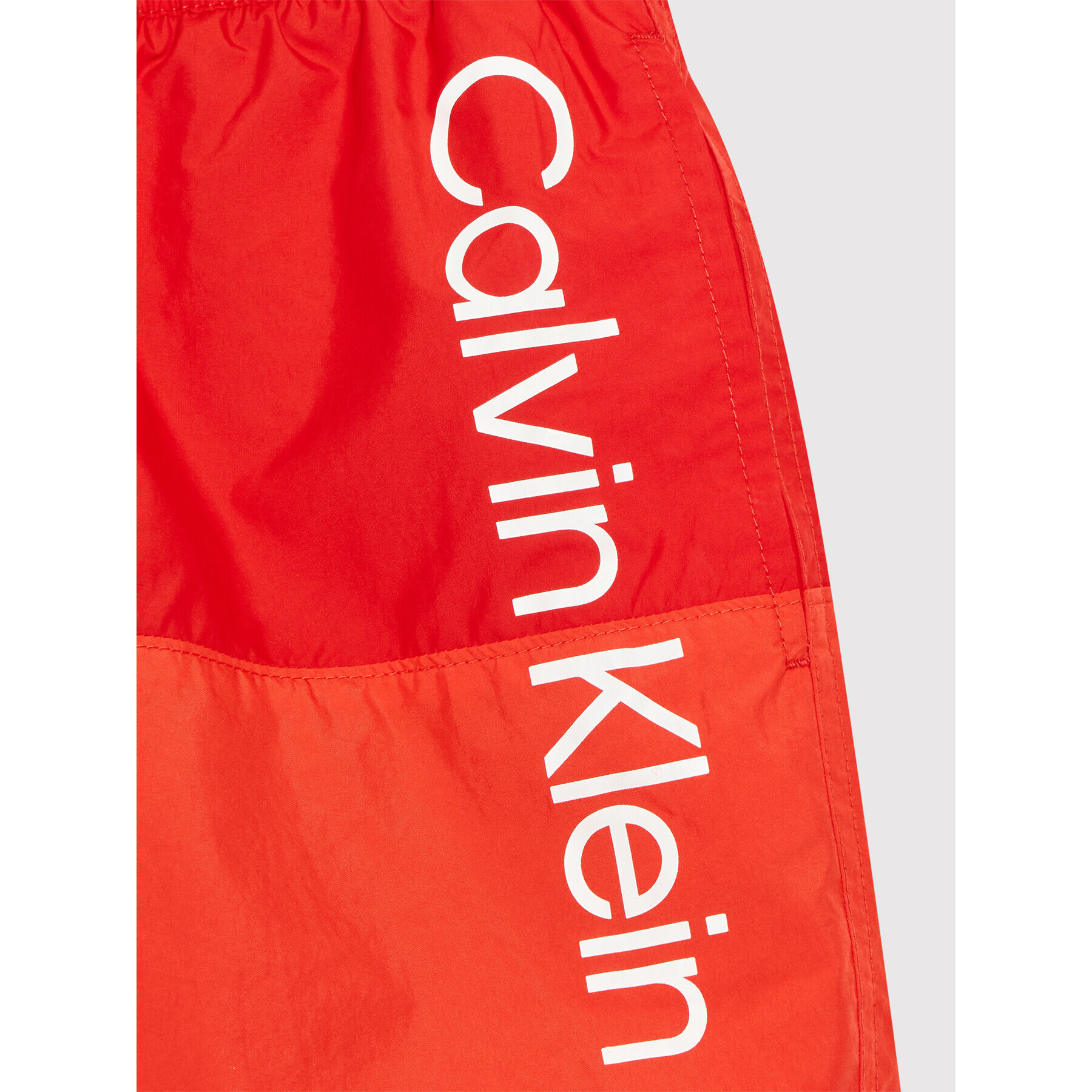 Calvin Klein Swimwear Kopalne hlače KV0KV00007 Rdeča Regular Fit - Pepit.si