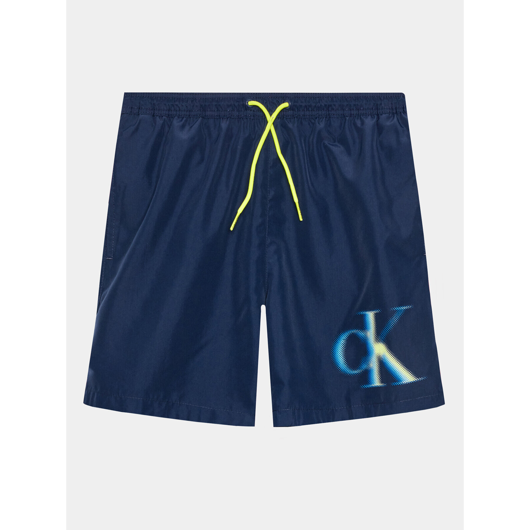 Calvin Klein Swimwear Kopalne hlače KV0KV00028 Mornarsko modra Regular Fit - Pepit.si