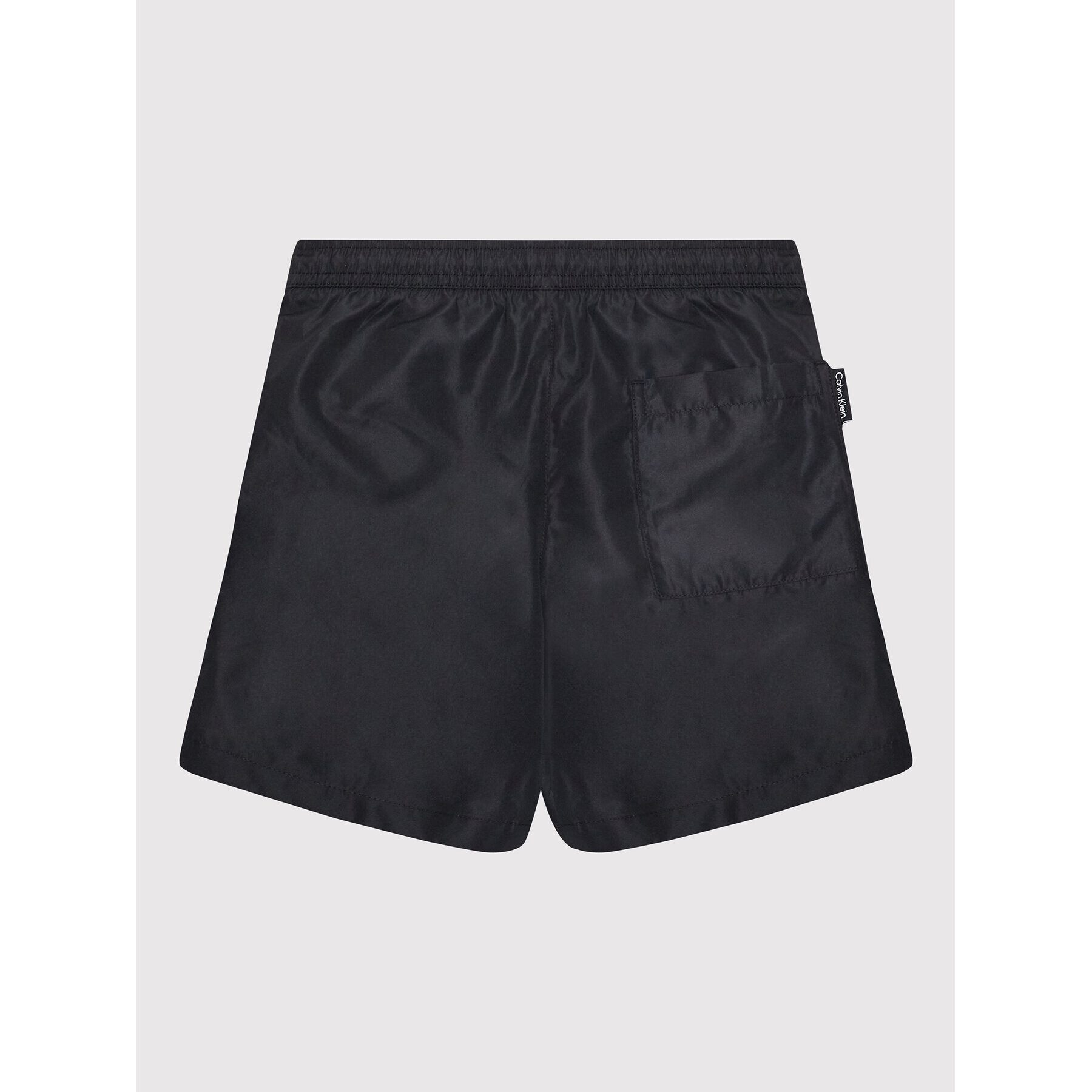 Calvin Klein Swimwear Kopalne hlače Medium Drawstring KV0KV00002 Črna Regular Fit - Pepit.si