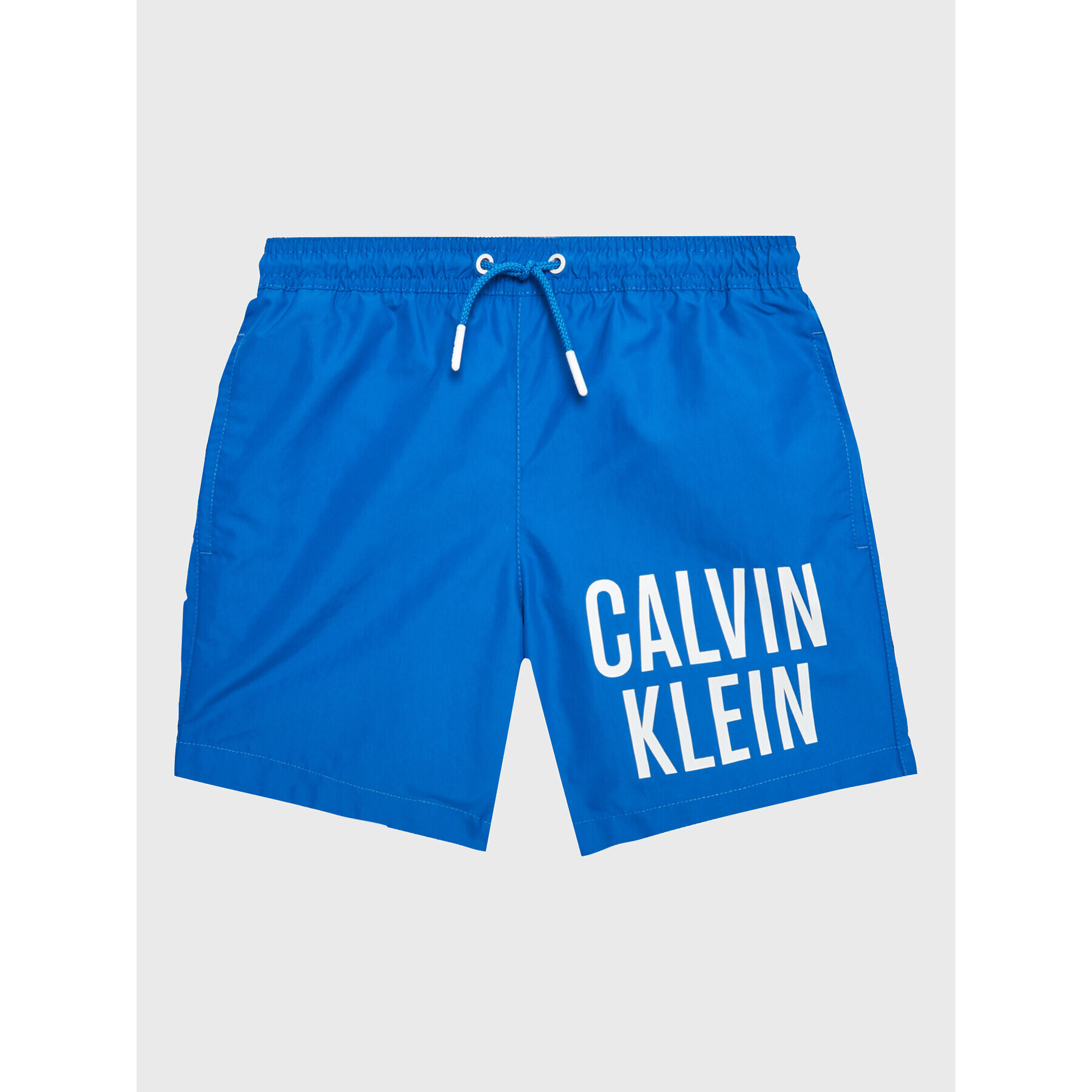 Calvin Klein Swimwear Kopalne hlače Medium KV0KV00021 Modra Regular Fit - Pepit.si