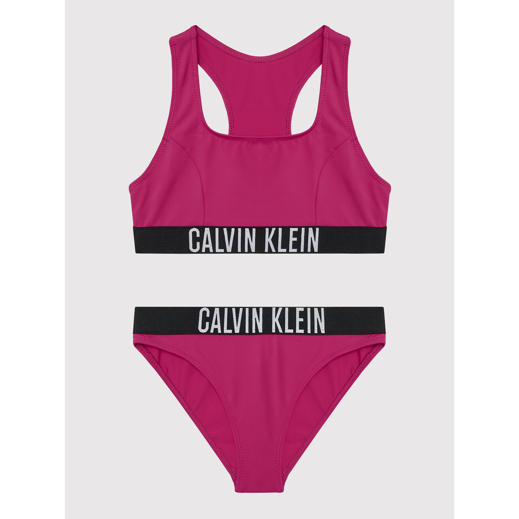 Calvin Klein Swimwear Kopalni kostum KY0KY00010 Roza - Pepit.si