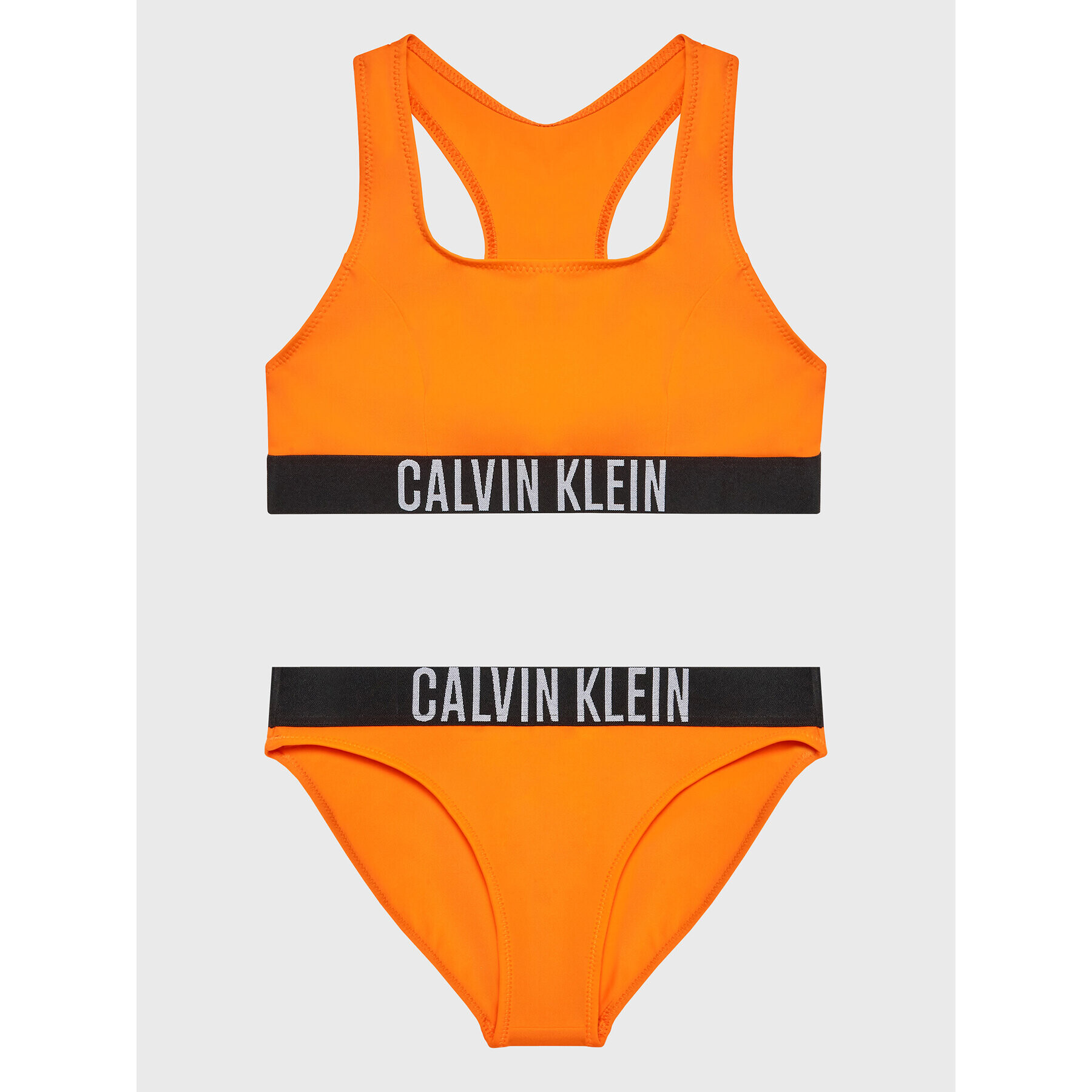 Calvin Klein Swimwear Kopalni kostum KY0KY00027 Oranžna - Pepit.si