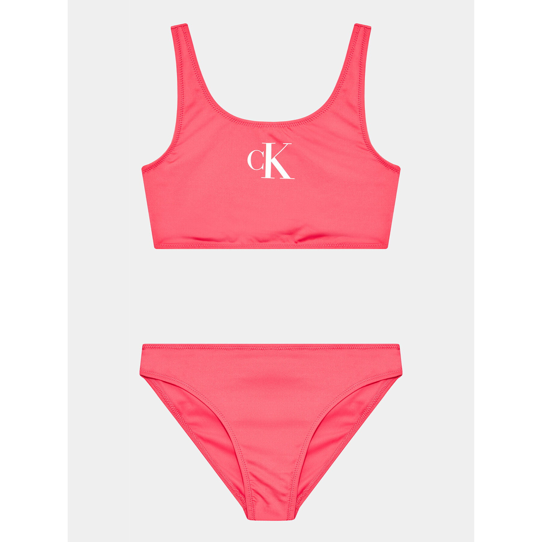 Calvin Klein Swimwear Kopalni kostum KY0KY00029 Roza - Pepit.si