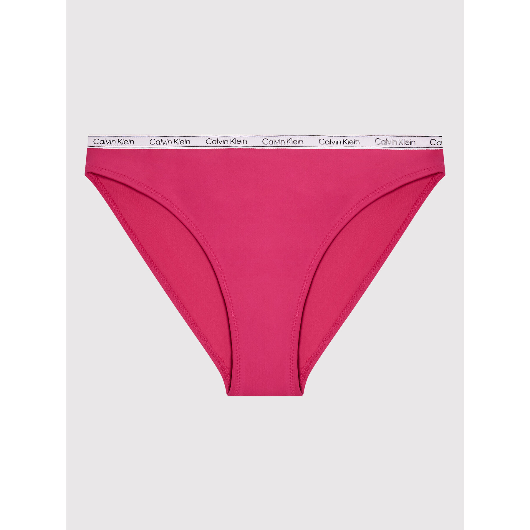 Calvin Klein Swimwear Kopalni kostum Logo Tape KY0KY00008 Roza - Pepit.si