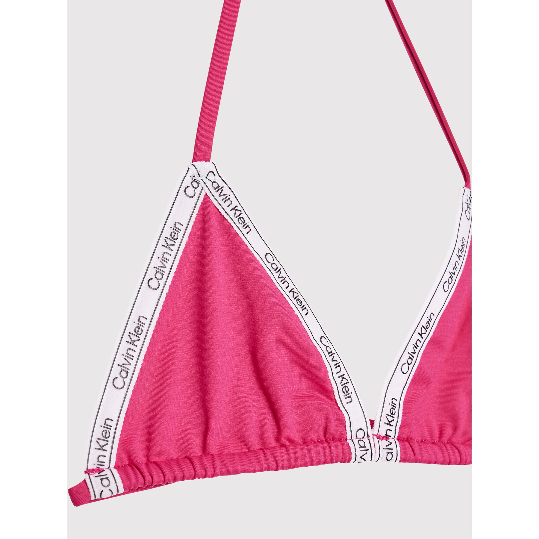 Calvin Klein Swimwear Kopalni kostum Logo Tape KY0KY00008 Roza - Pepit.si