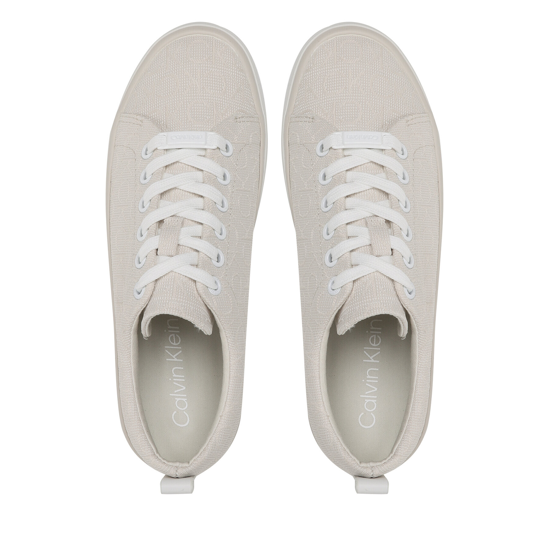 Calvin Klein Tenis superge Low Prof Vulc Lace Up HW0HW01410 Bež - Pepit.si