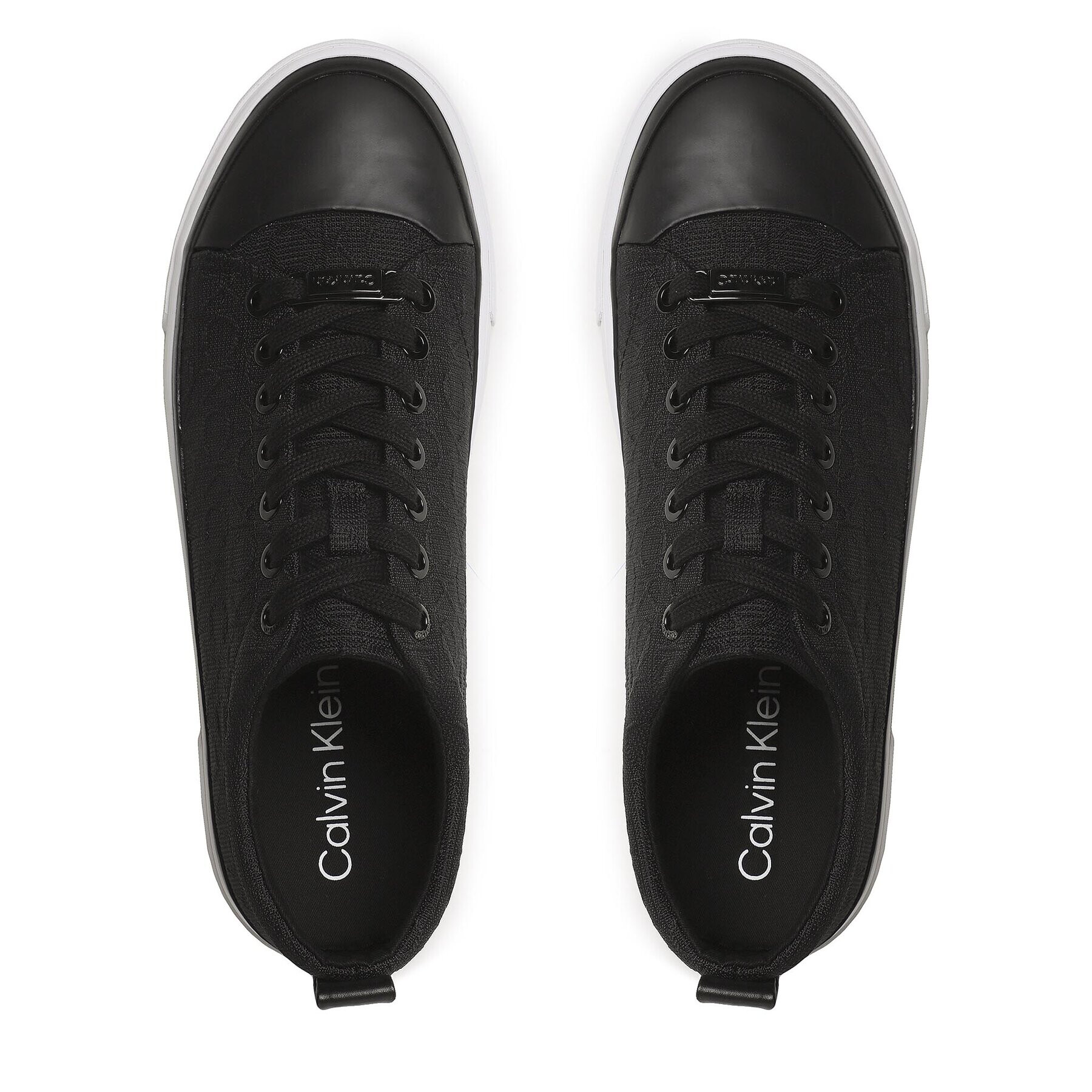 Calvin Klein Tenis superge Vulc Lace-Up - Mono Jq HW0HW01777 Črna - Pepit.si