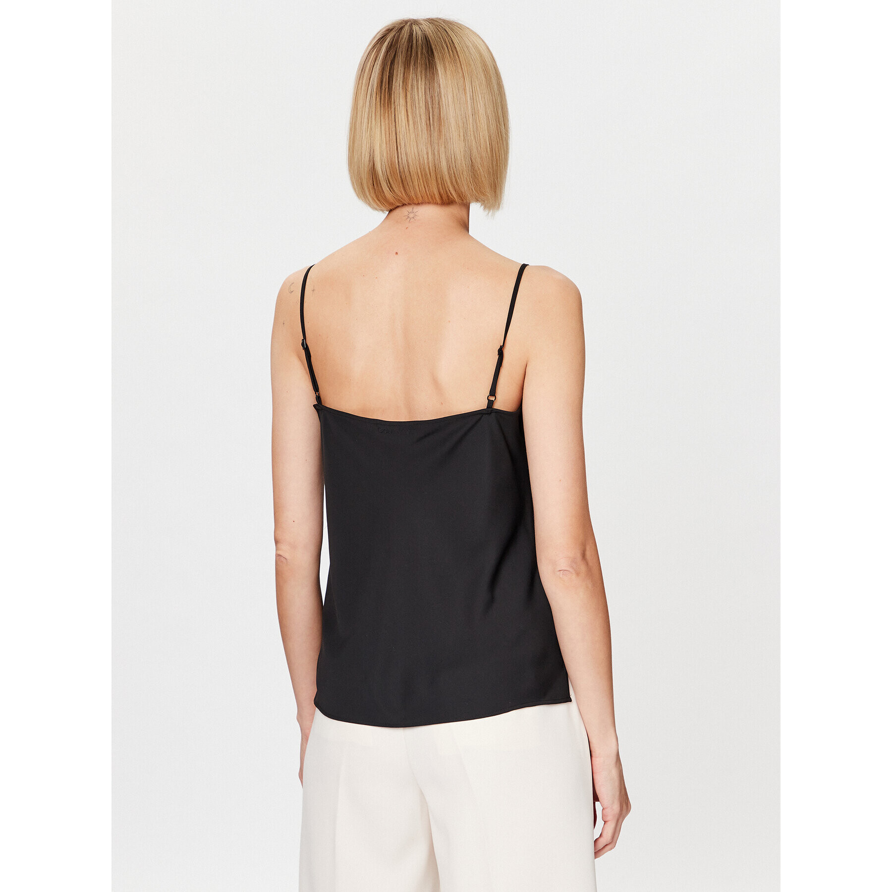 Calvin Klein Top Cami K20K205844 Črna Regular Fit - Pepit.si